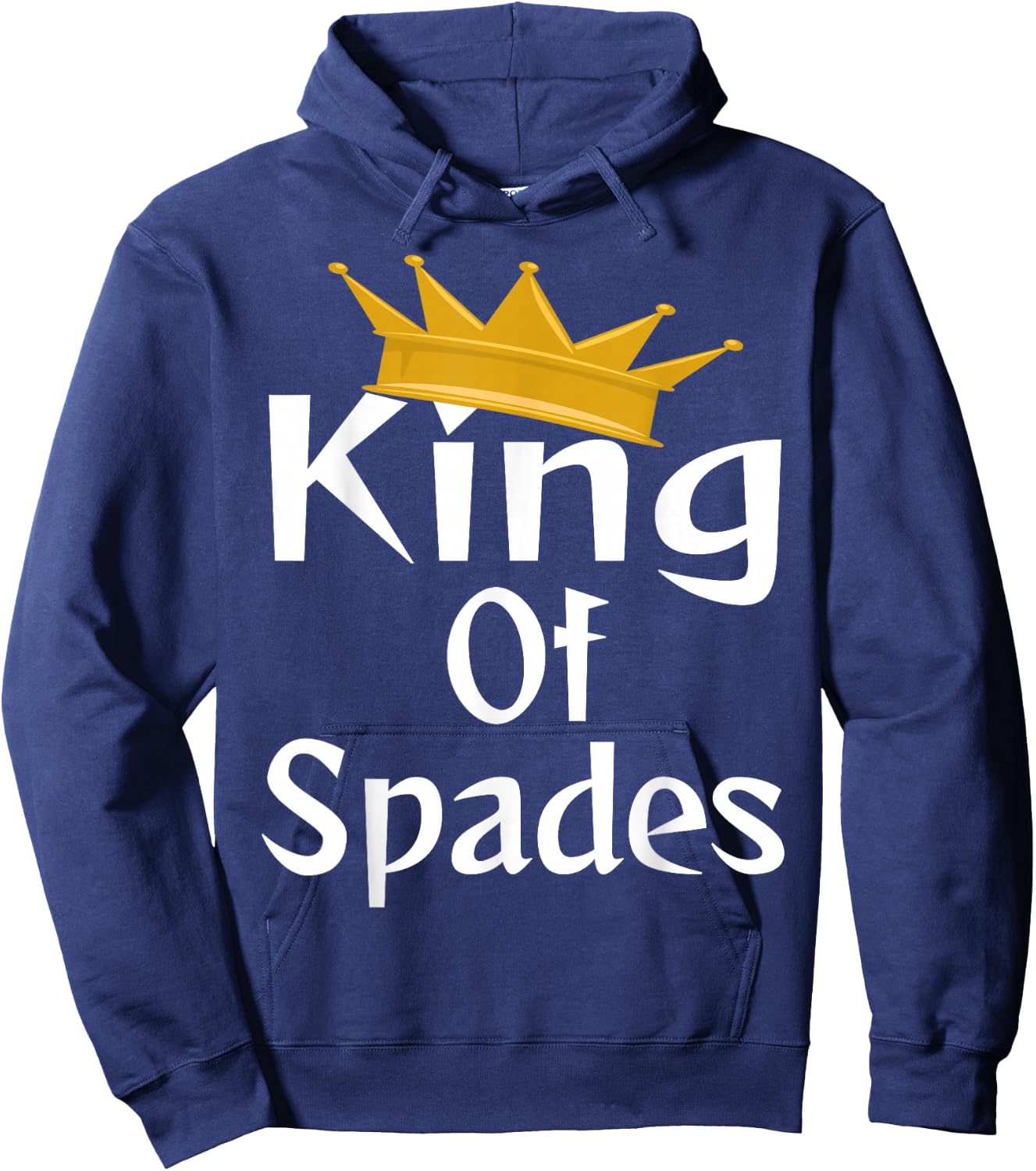 King Of Spades Card Game Player Winner Champion Crown Hoodie - Hoodie | Navy