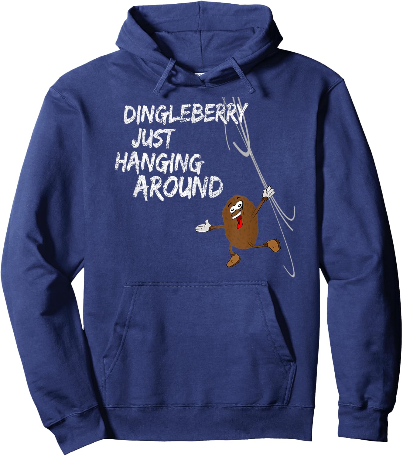 Dingleberry just hangs around Hoodie - Hoodie | Navy