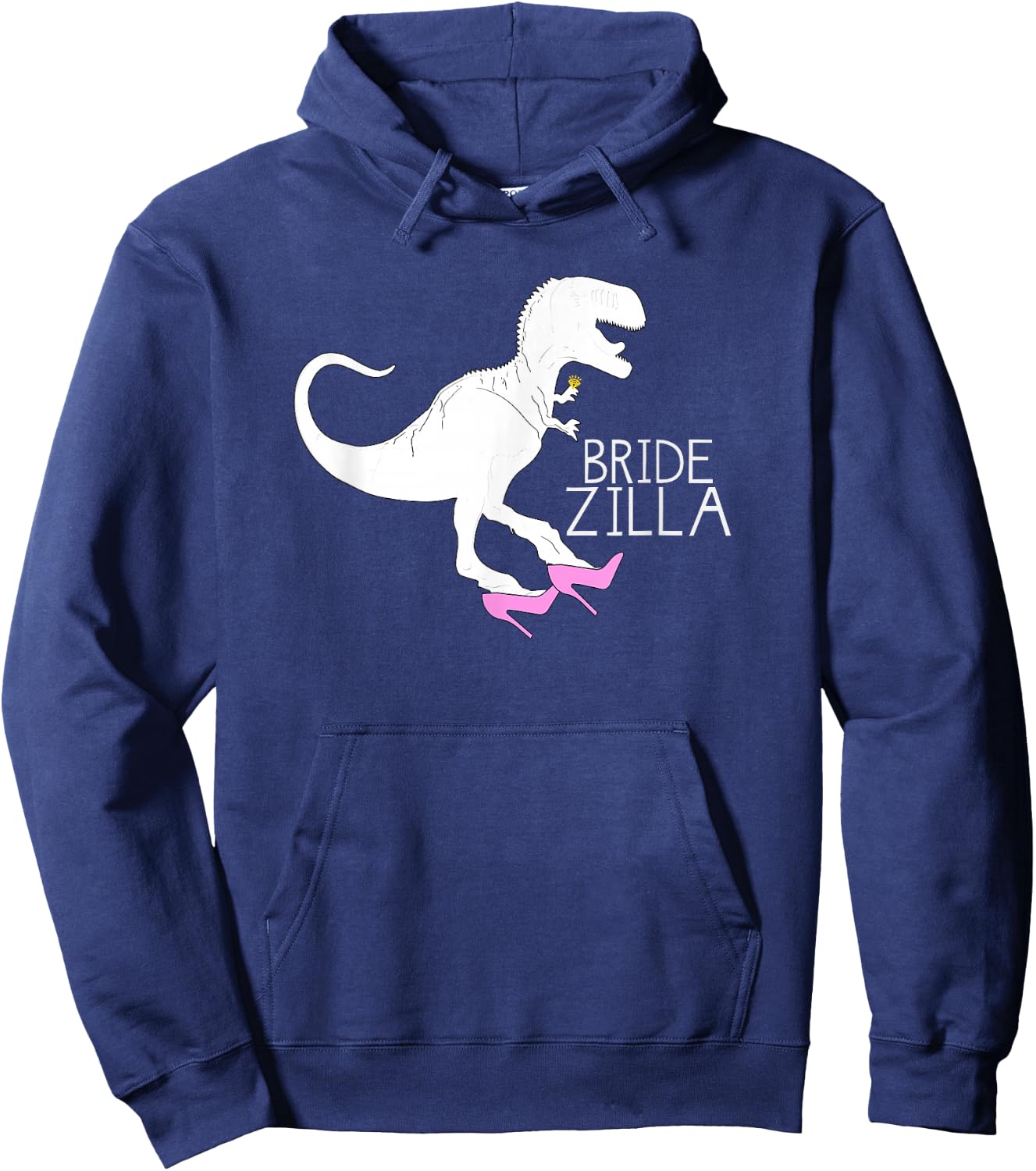 BRIDEZILLA Shirt | Funny Wife To Be Bridal Party Gift Hoodie - Hoodie | Navy