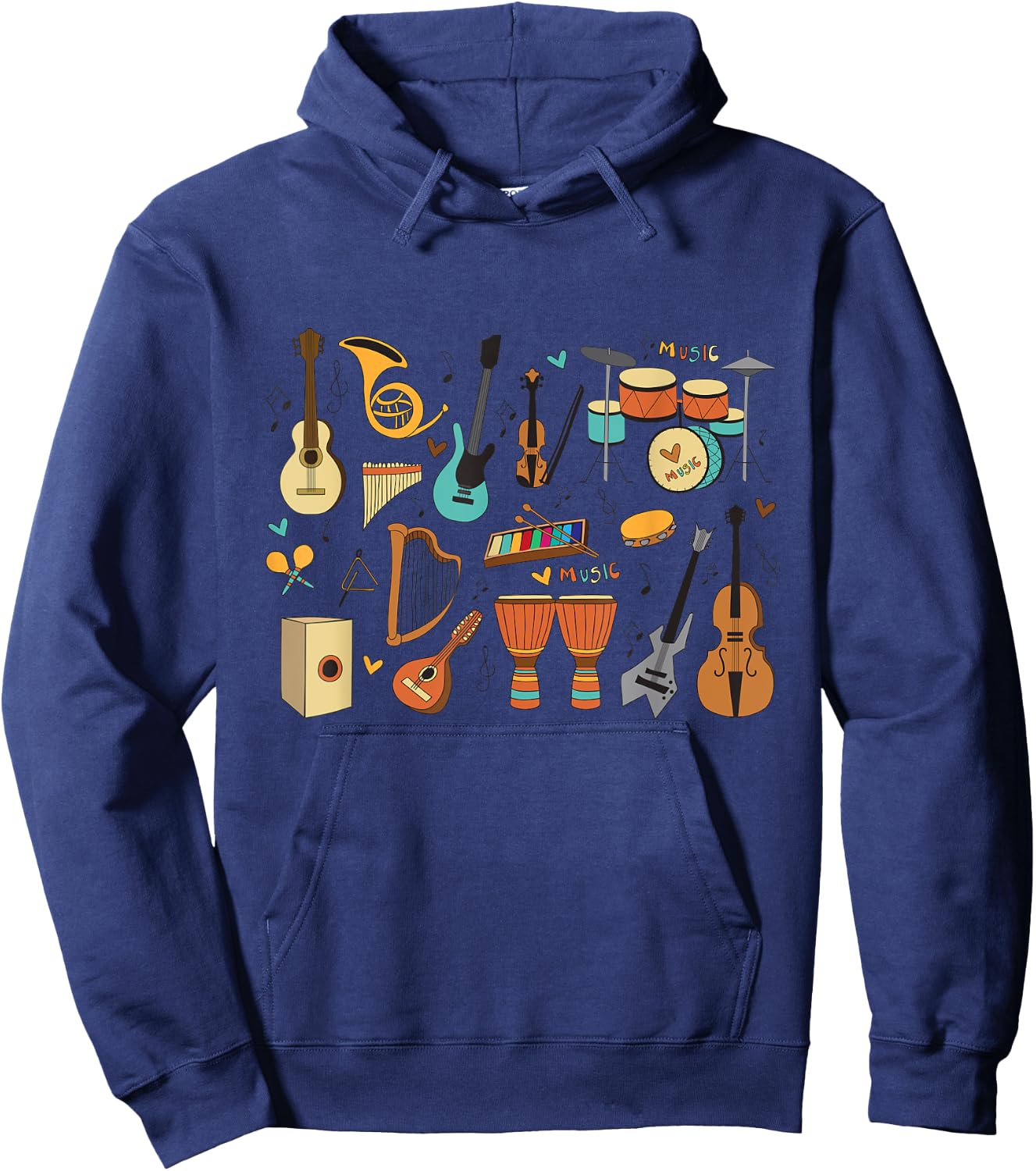 Music Education Funny for Music Teacher Women Girls Kids Hoodie - Hoodie | Navy