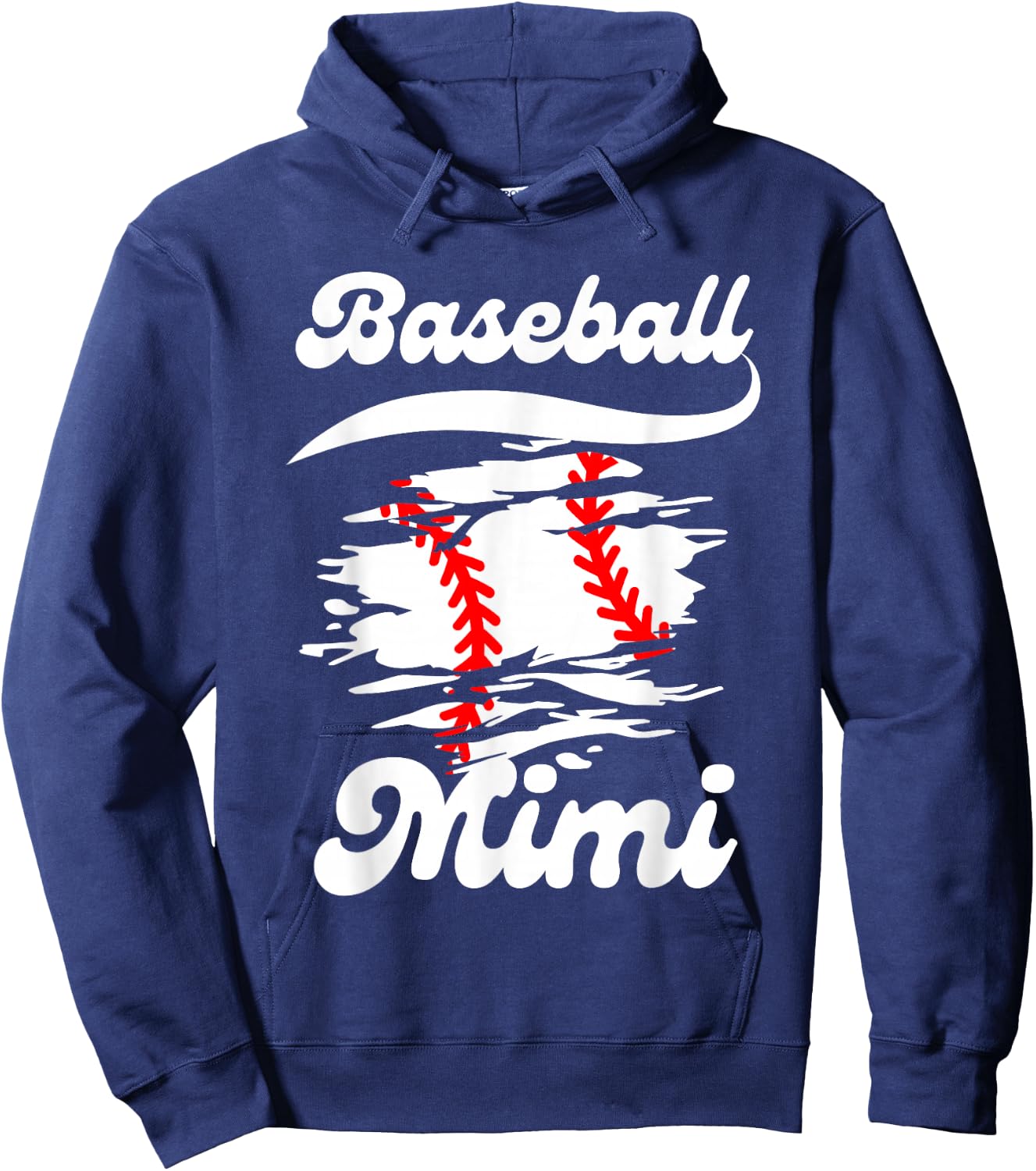 Baseball Mimi Women Family Matching Mimi Baseball Mother Hoodie - Hoodie | Navy