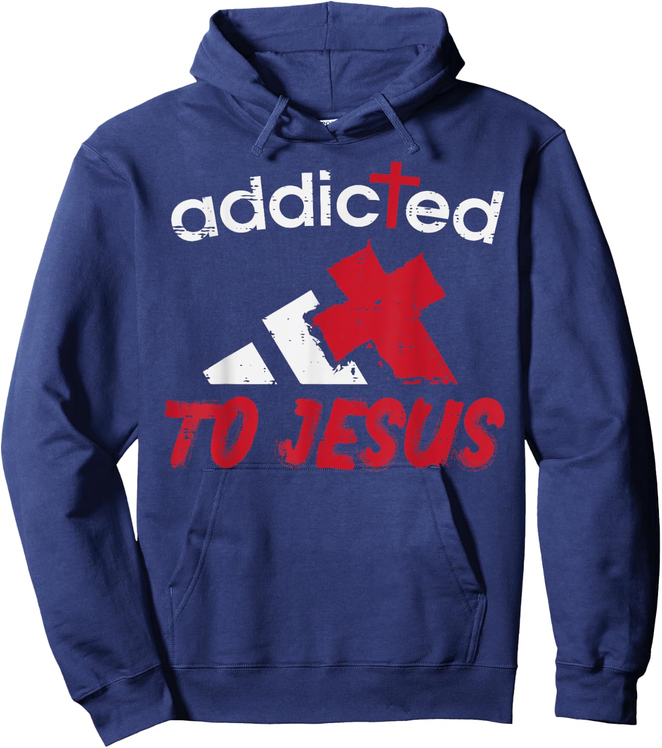 Addicted To Jesus God Faith Religious Christian Men Women Hoodie - Hoodie | Navy