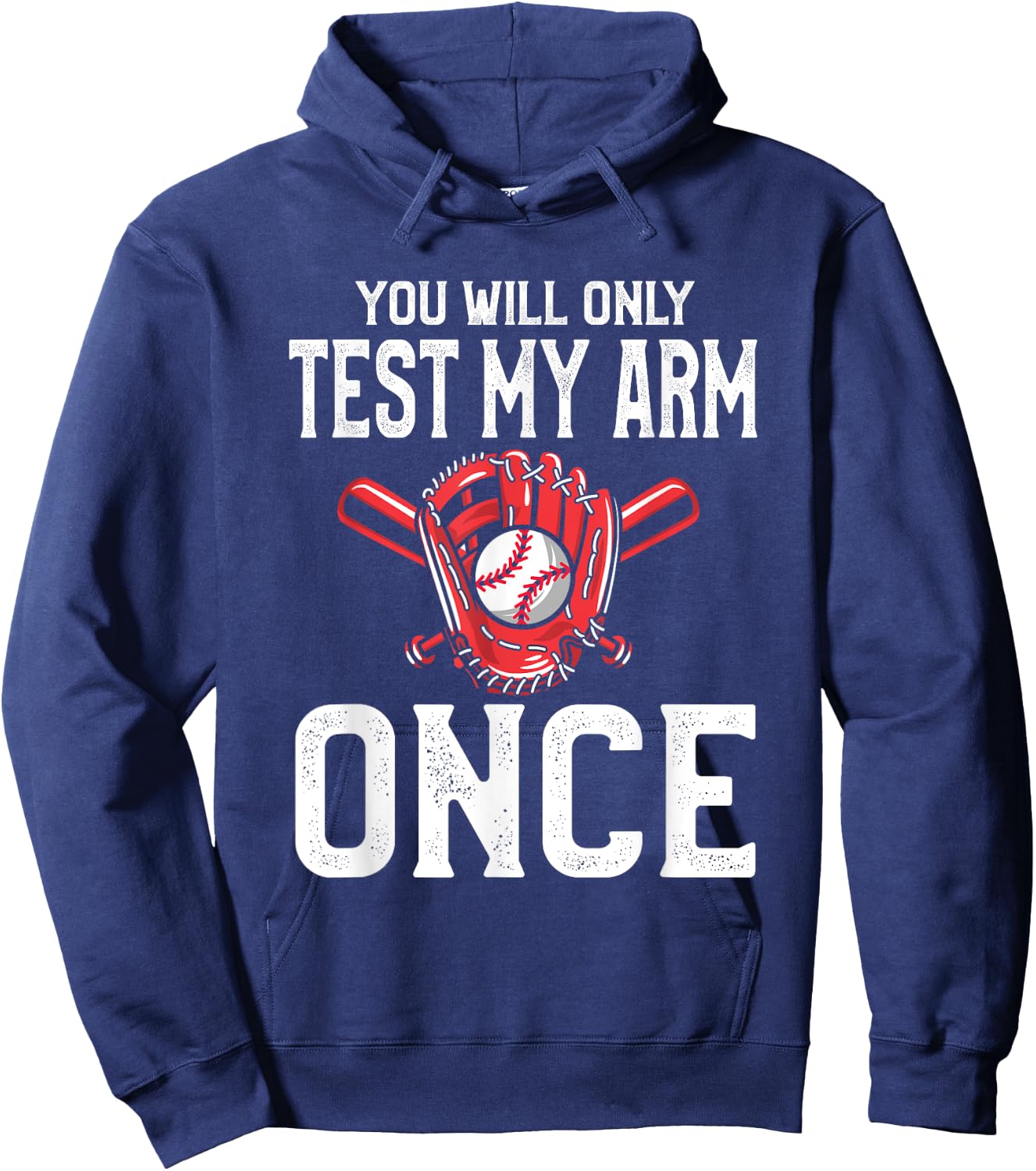 Baseball Catcher Shirts | Du wirst meinen Arm nur einmal Hoodie - Hoodie | Navy