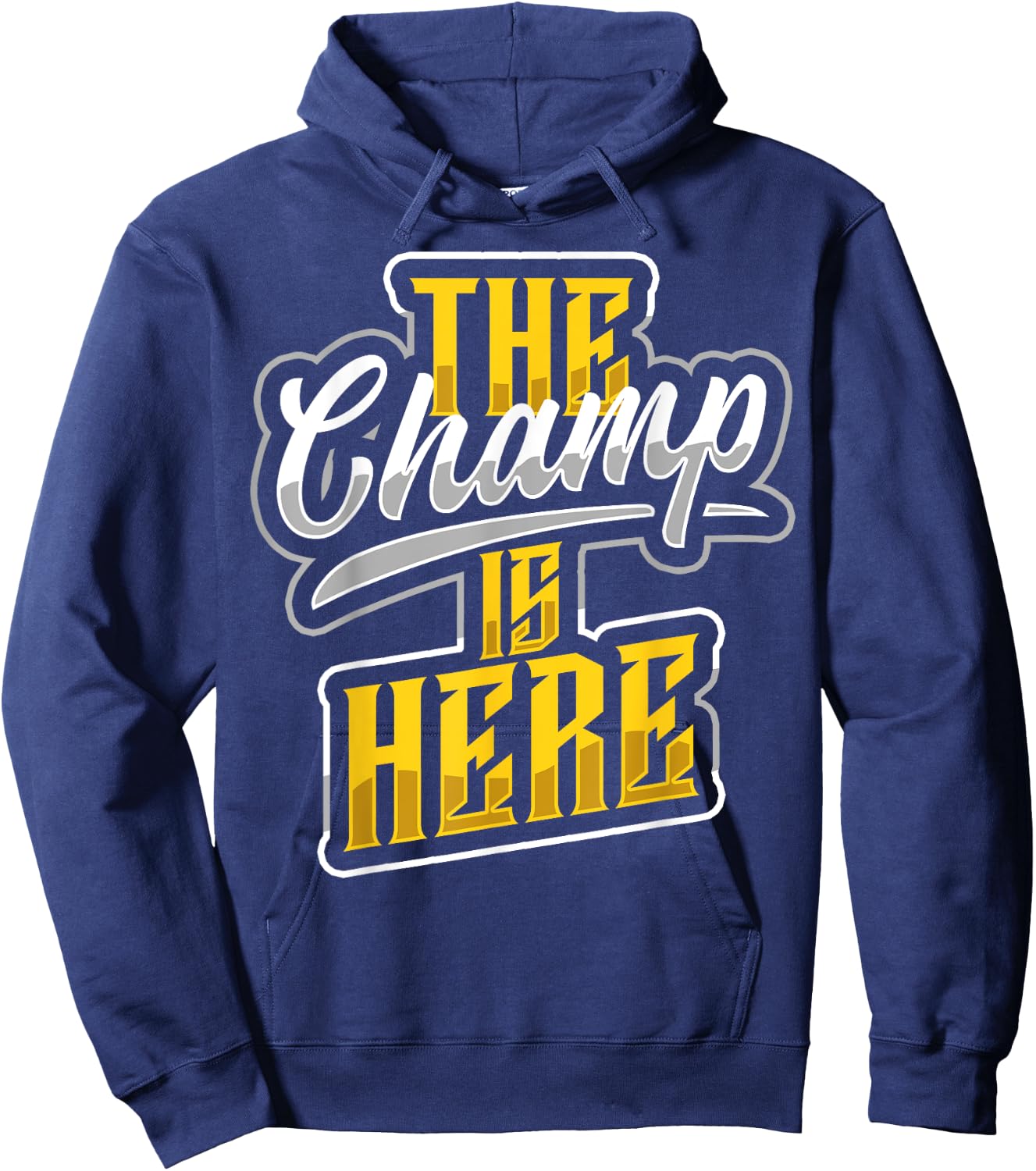 The Champ is Here American Football Sports Player Champion Hoodie - Hoodie | Navy