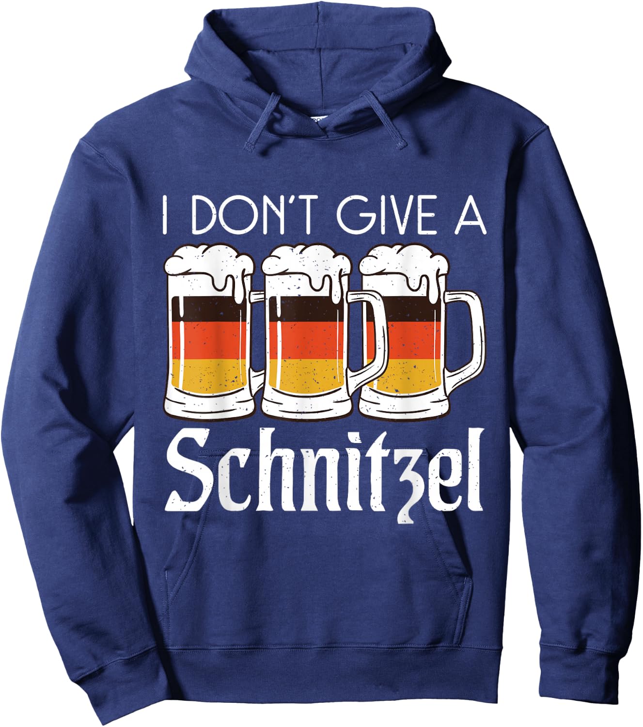 I dont give a Schnitzel Funny German Schnitzel Hoodie - Hoodie | Navy