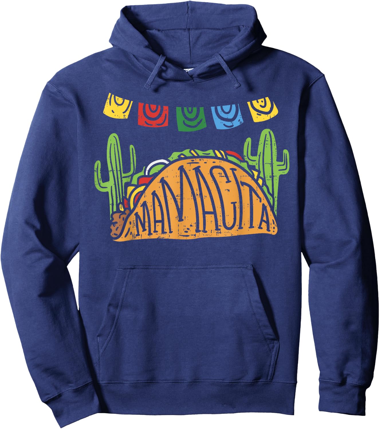 Mamacita Taco Cinco De Mayo Mothers Day Mom Funny Hoodie - Hoodie | Navy