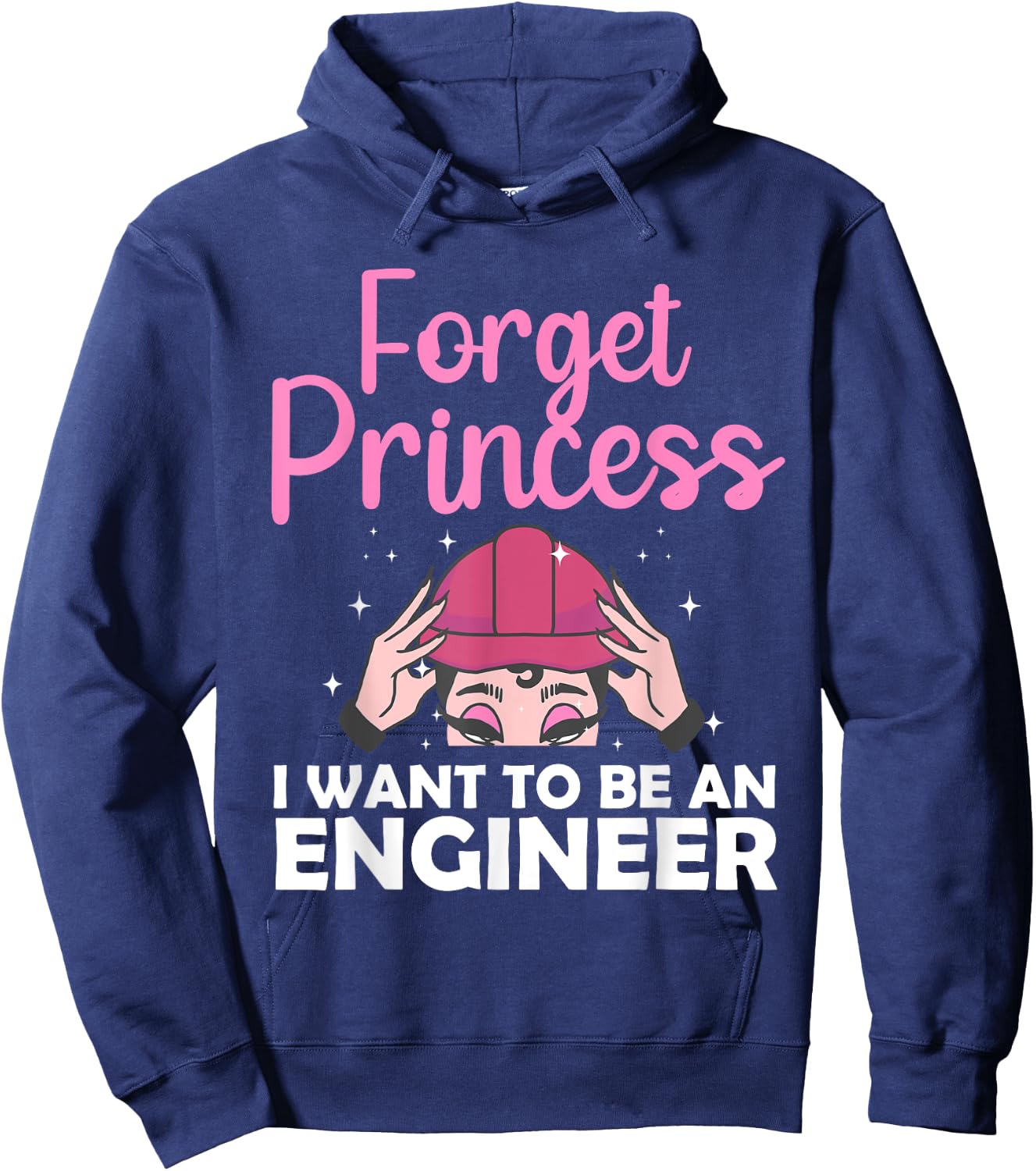 Funny Engineer Design Girls Women Kids Engineering Lovers Hoodie - Hoodie | Navy