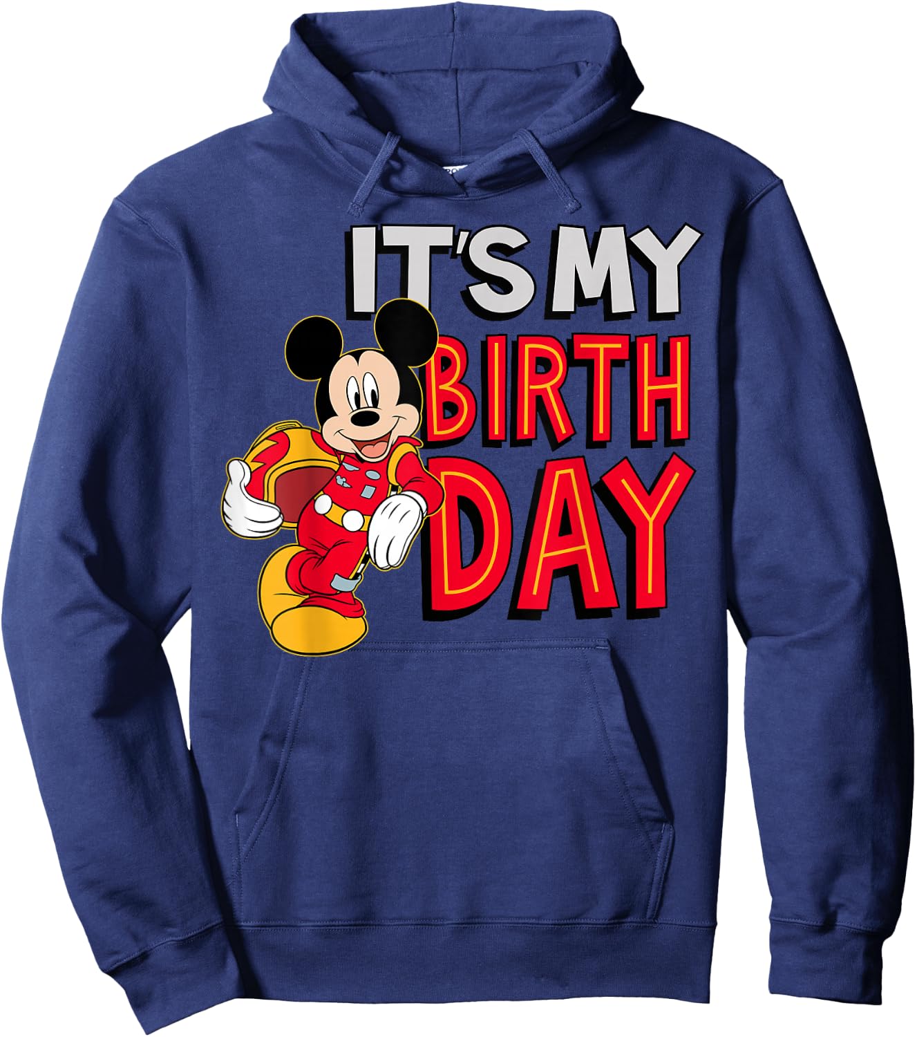 Disney Junior Birthday mickeybday Short Sleeve Hoodie - Hoodie | Navy