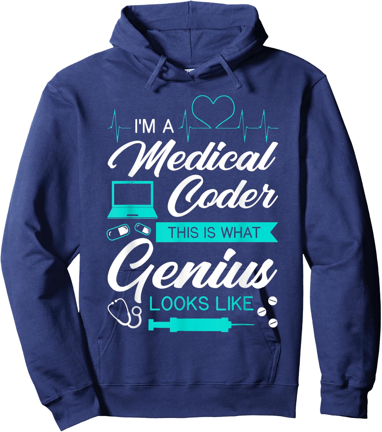 Medical Coder Certified Coding Specialist Nosologist Job Hoodie - Hoodie | Navy