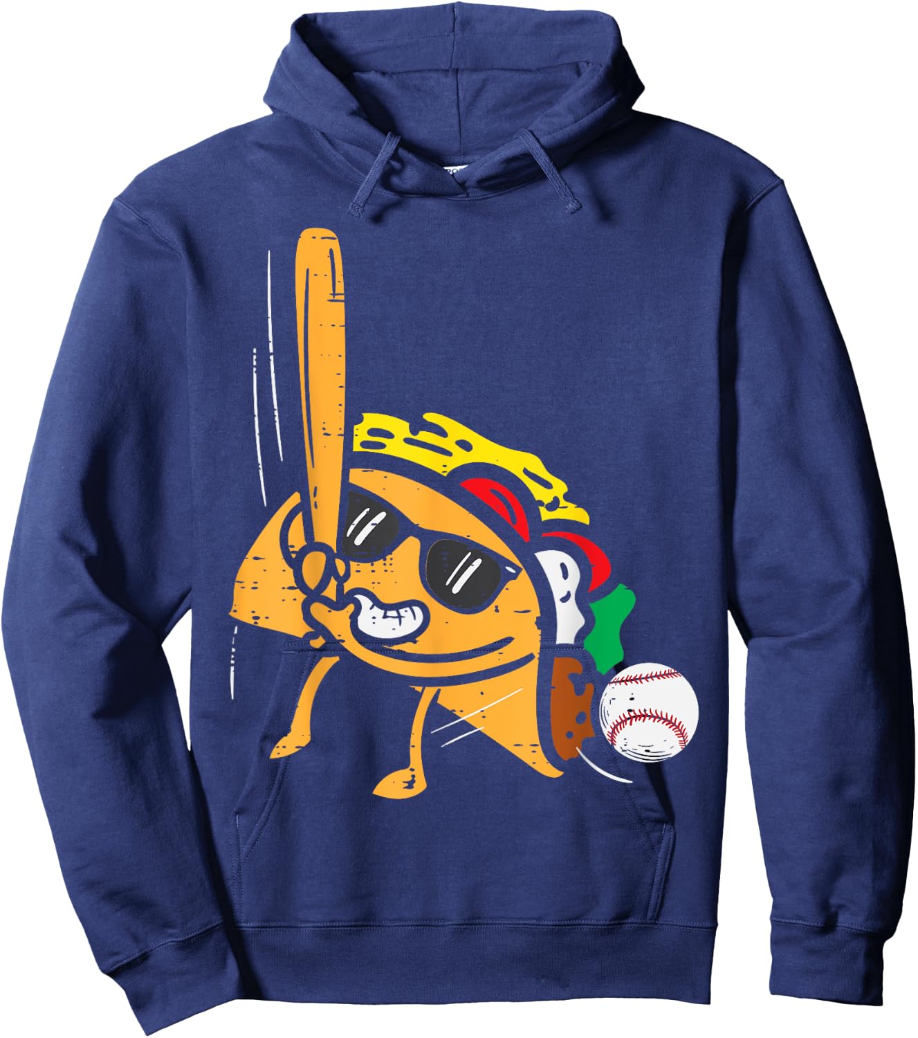 Taco Baseball Cinco De Mayo Mexican Fiesta Boys Men Kids Hoodie - Hoodie | Navy