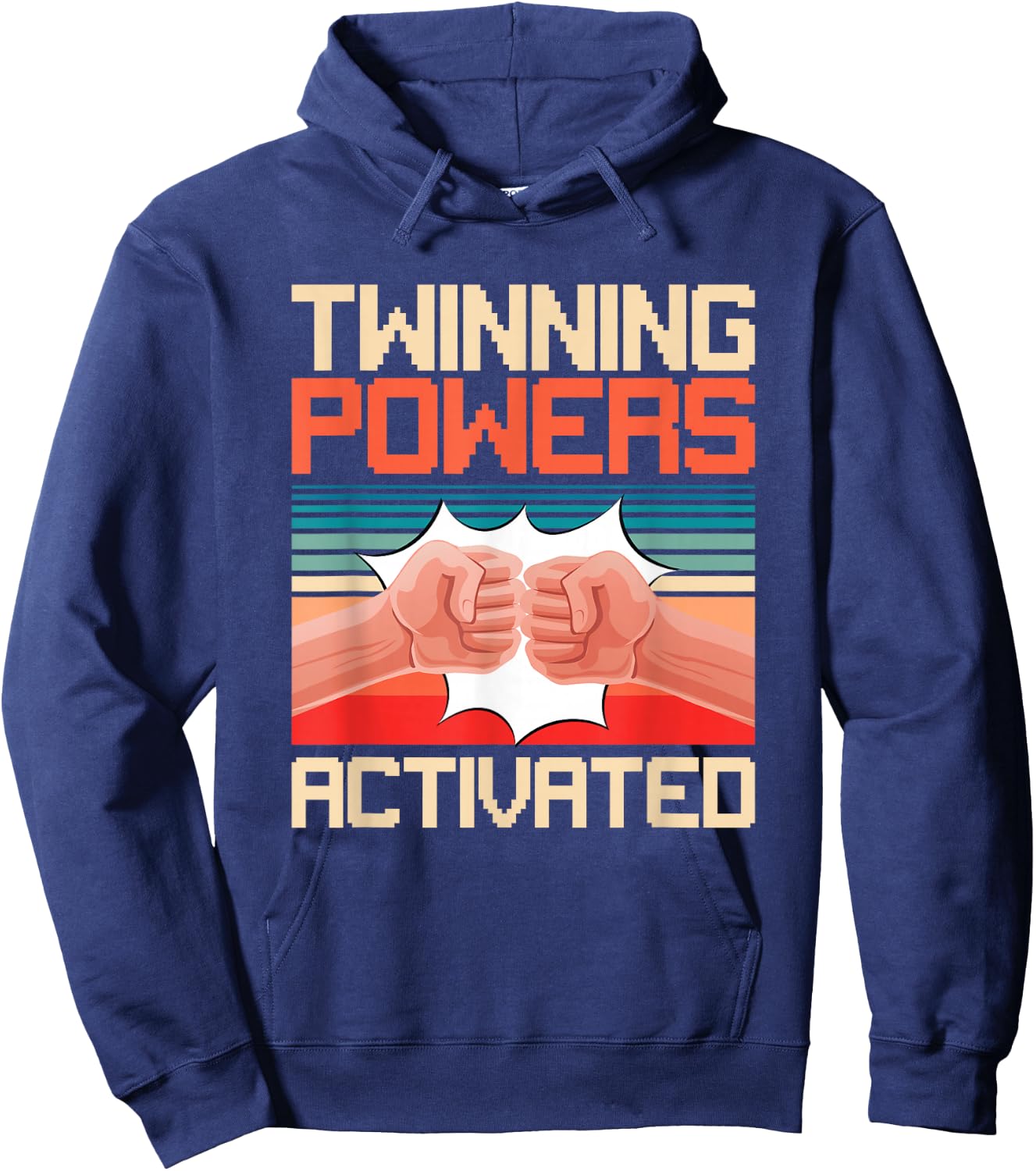 Funny Best Friend Twin BFF Twins Day Twinning With My Bestie Hoodie - Hoodie | Navy