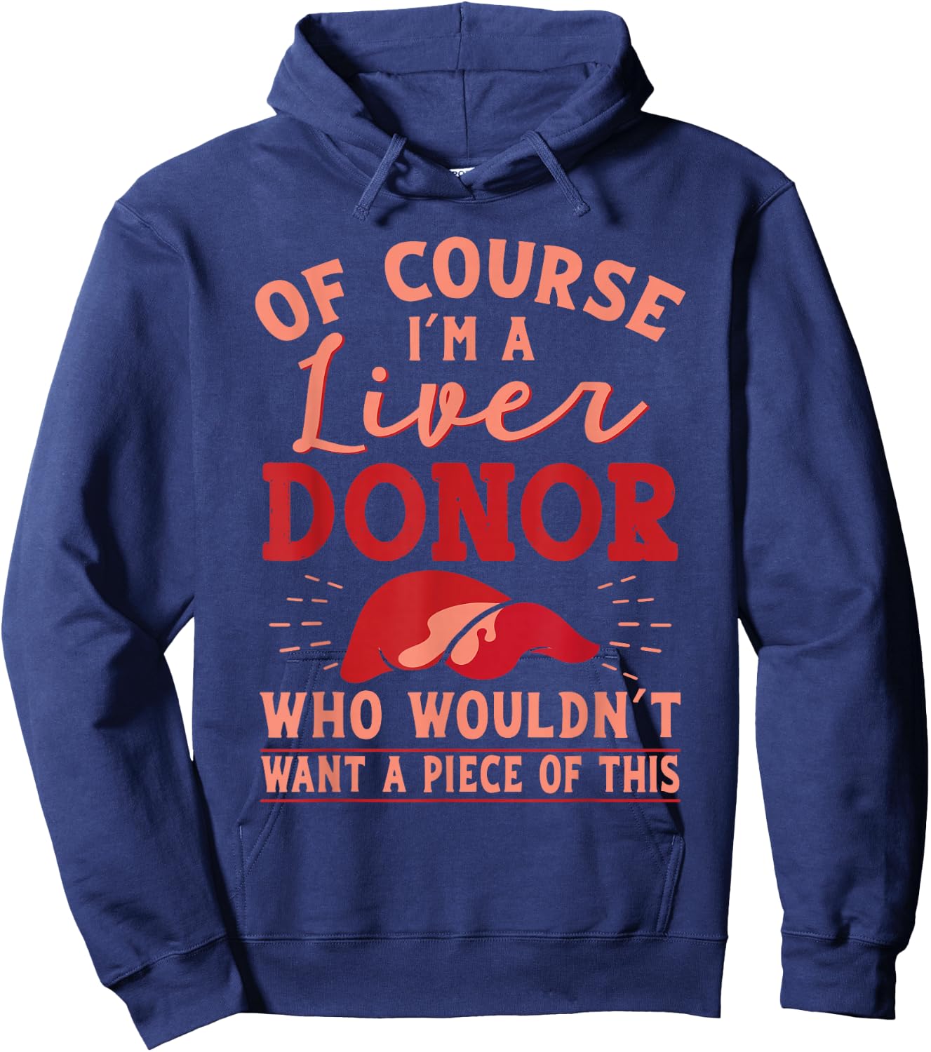 Liver Donor Transplant Survivor Recipient Recovery Gift Hoodie - Hoodie | Navy