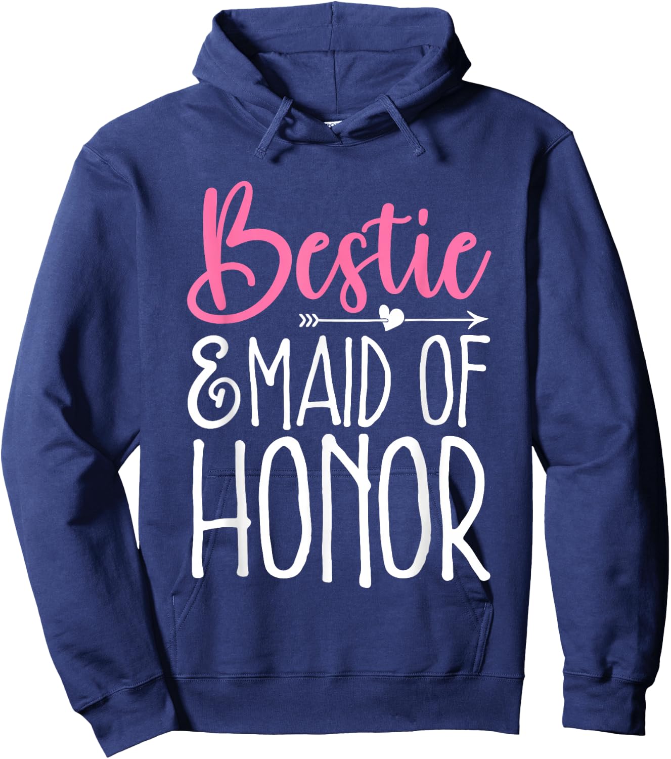 Bridesmaid Wedding Party Bestie & Maid of Honor Hoodie - Hoodie | Navy
