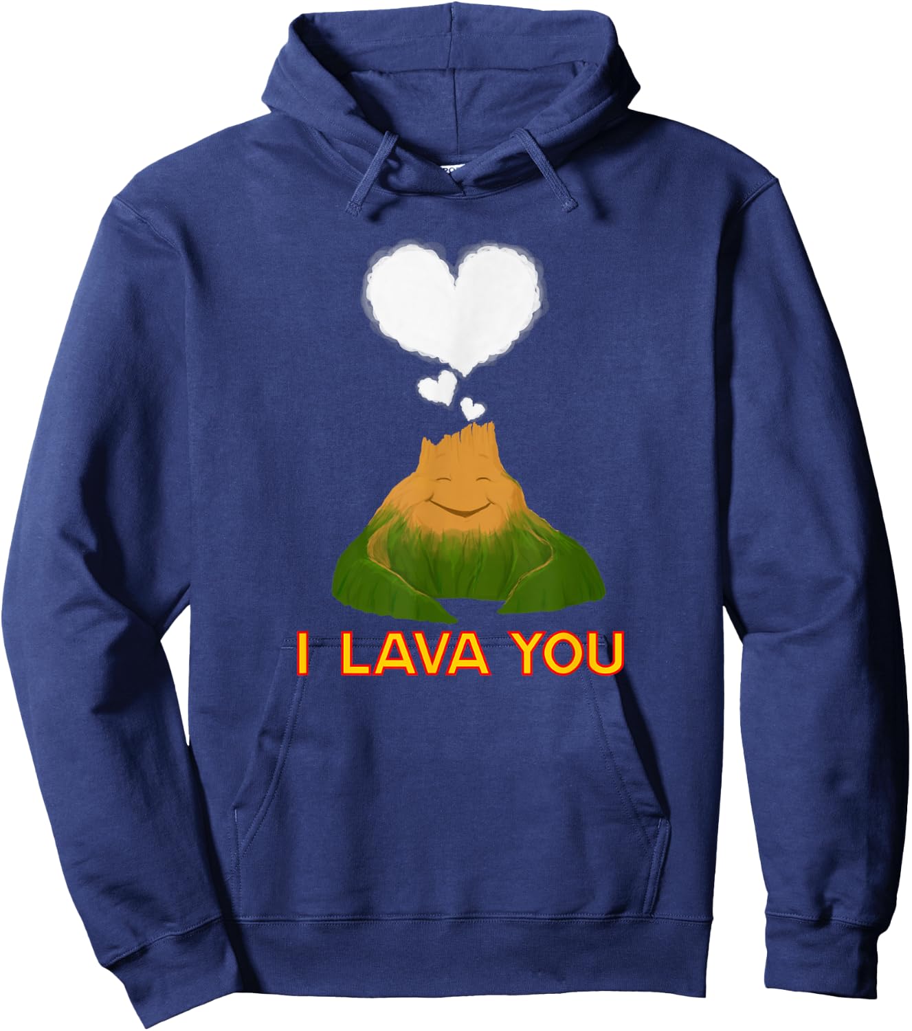 Funny Quote - I Lava You Hoodie - Hoodie | Navy