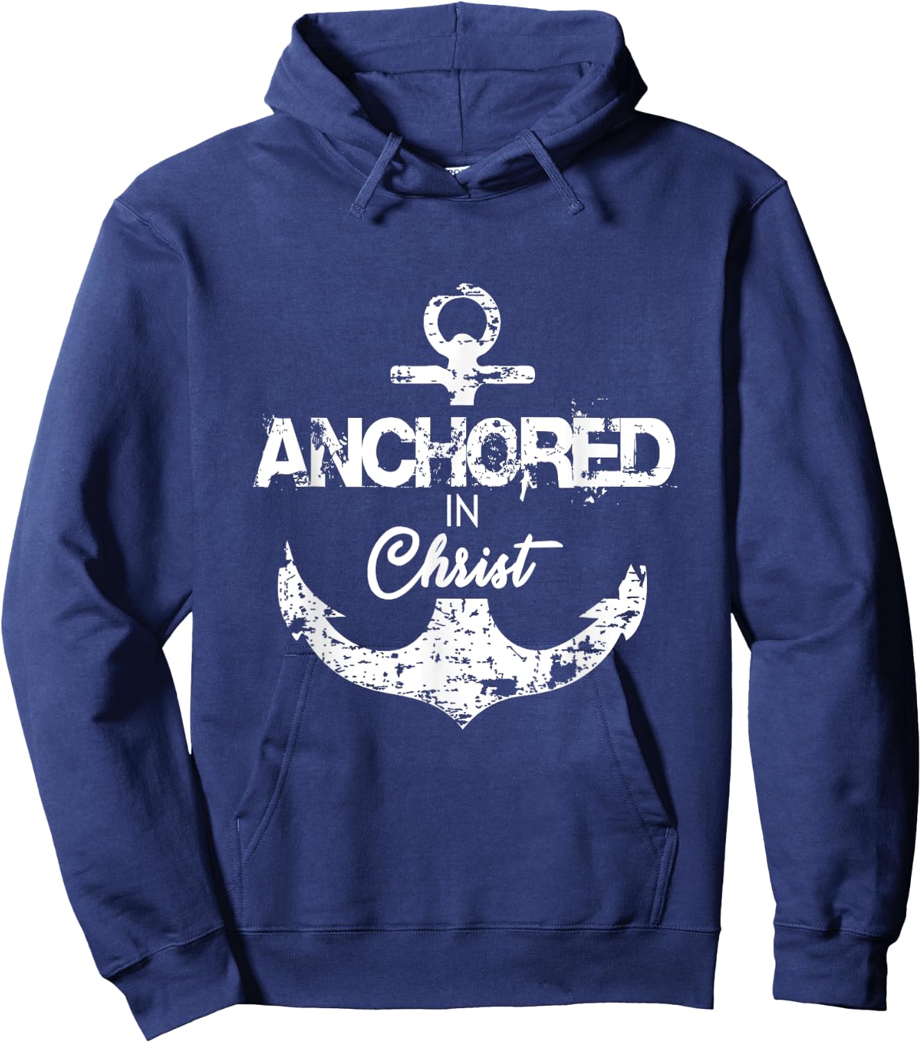 Anchored in Christ Hoodie - Hoodie | Navy