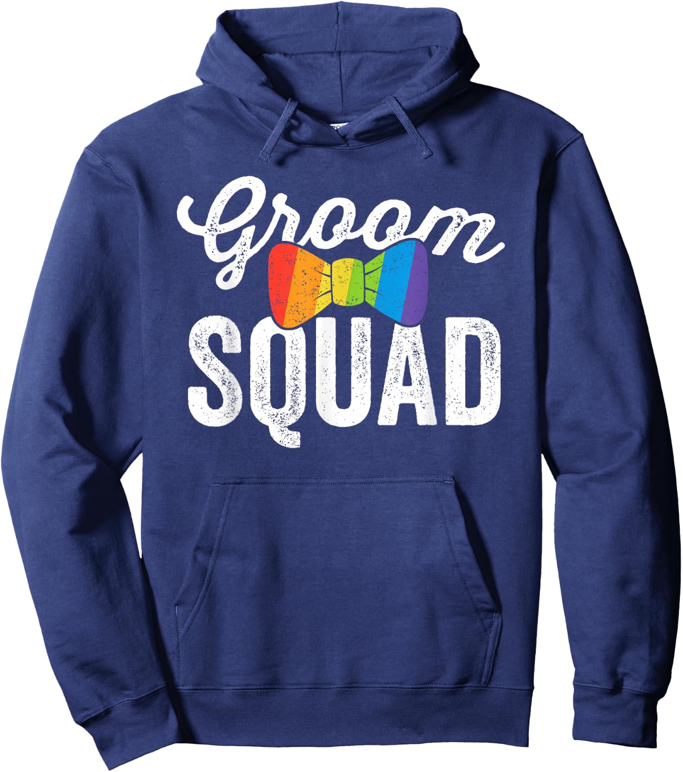 Groom Squad Shirt LGBT Pride Gay Bachelor Wedding Gift Hoodie - Hoodie | Navy