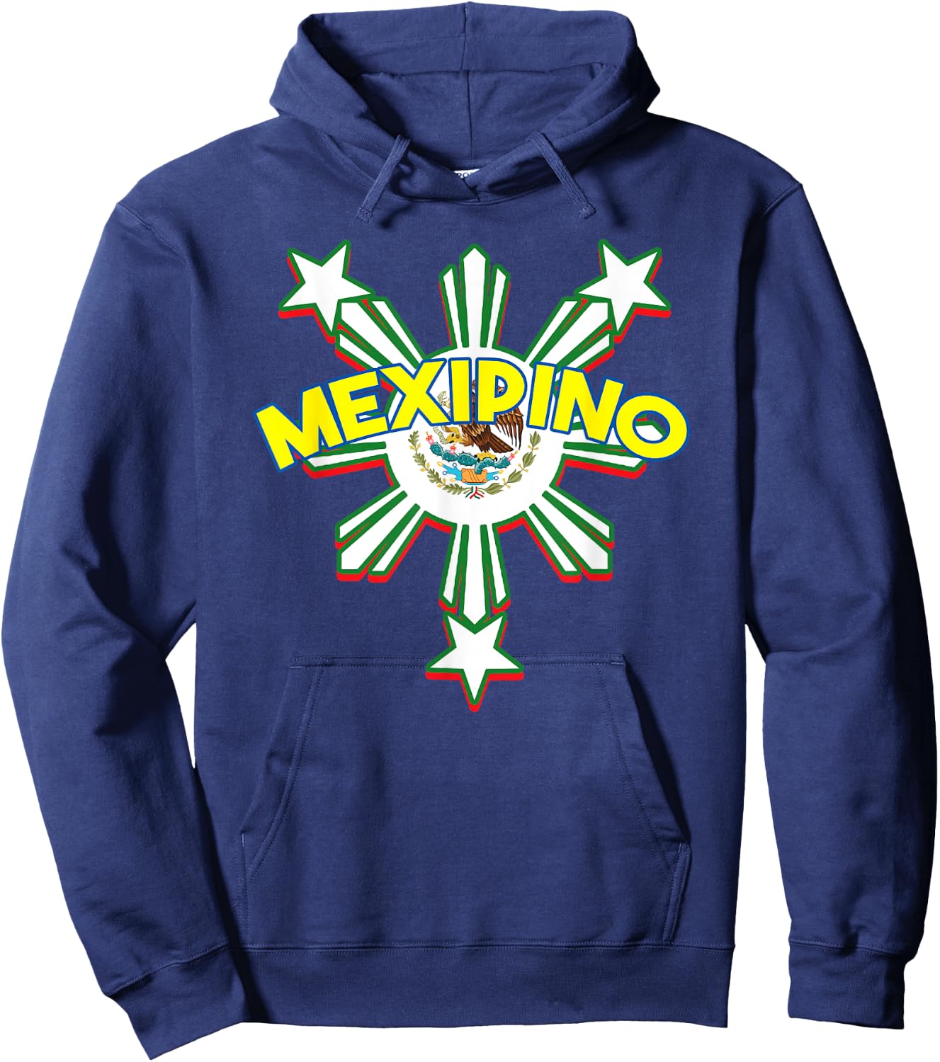 Philippines Mexico Filipino Proud Flag Mexipino Mixed DNA Hoodie - Hoodie | Navy
