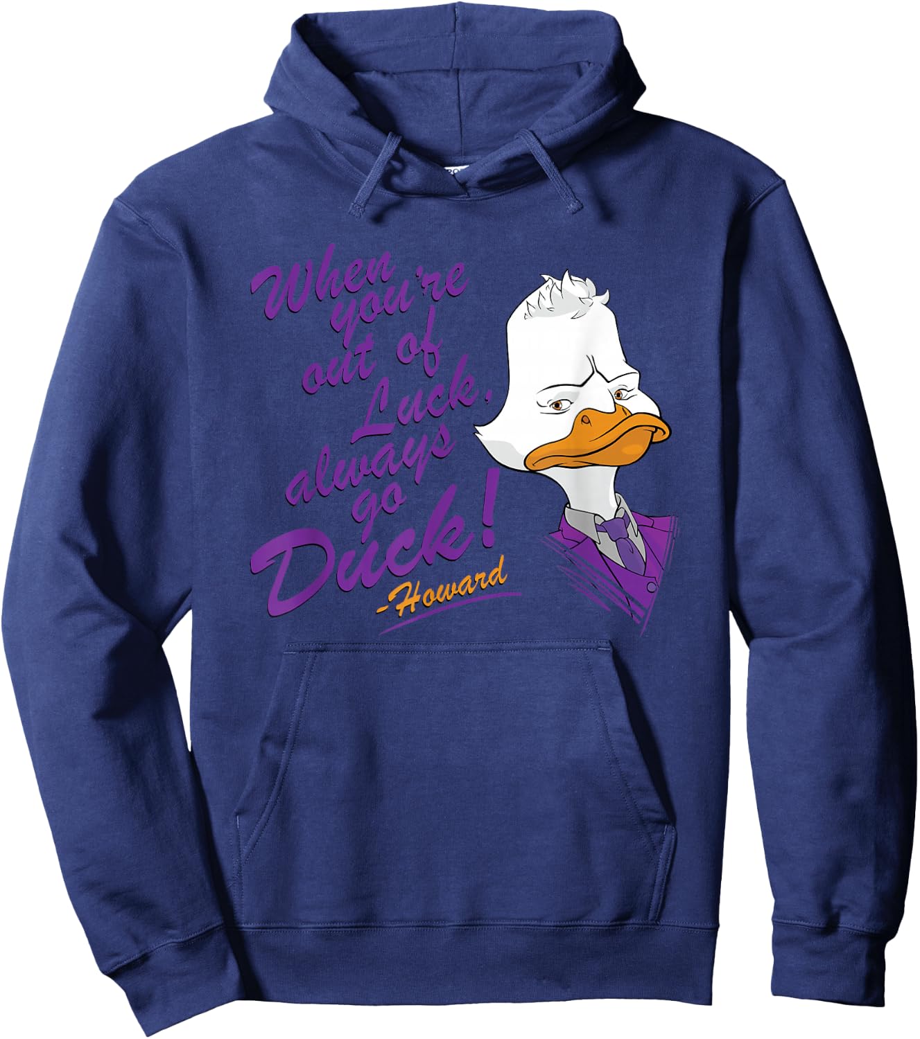 Marvel WHAT IF...? Howard The Duck Always Go Duck Hoodie - Hoodie | Navy