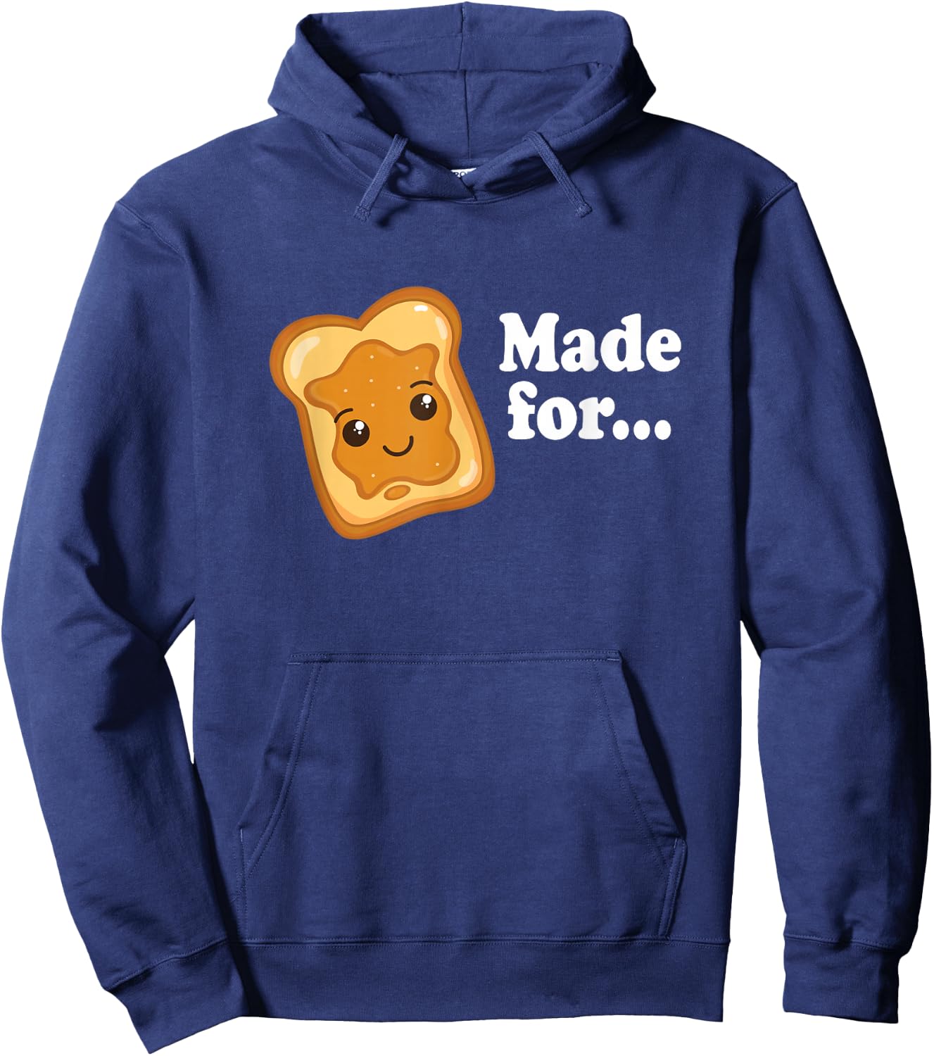 Jelly & Peanut Butter Men Women Valentine Matching Couple Hoodie - Hoodie | Navy