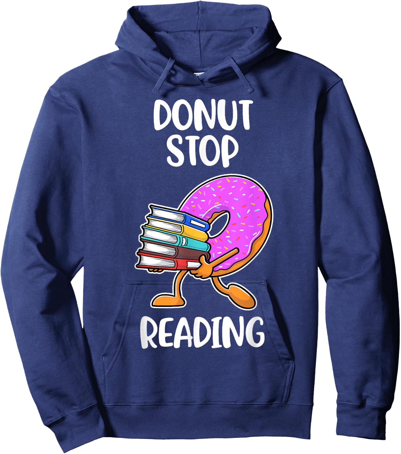 Donut Stop Reading Hoodie - Hoodie | Navy