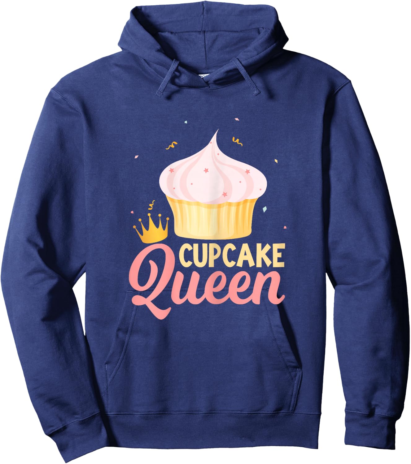 Cupcake Queen - Funny Cake Baking Cupcake Lovers Women Hoodie - Hoodie | Navy