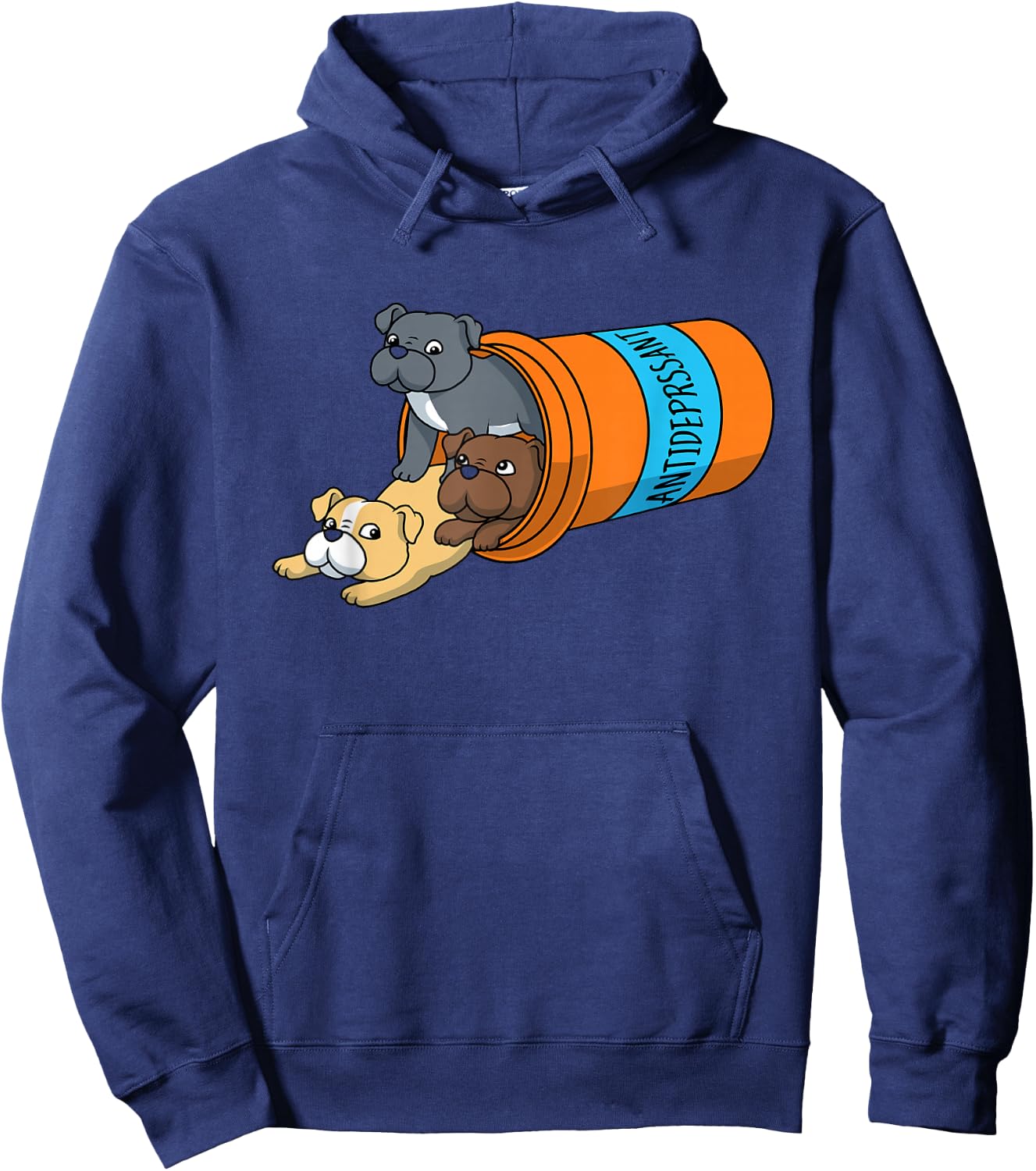 Antidepressant Pitbull Hoodie - Hoodie | Navy