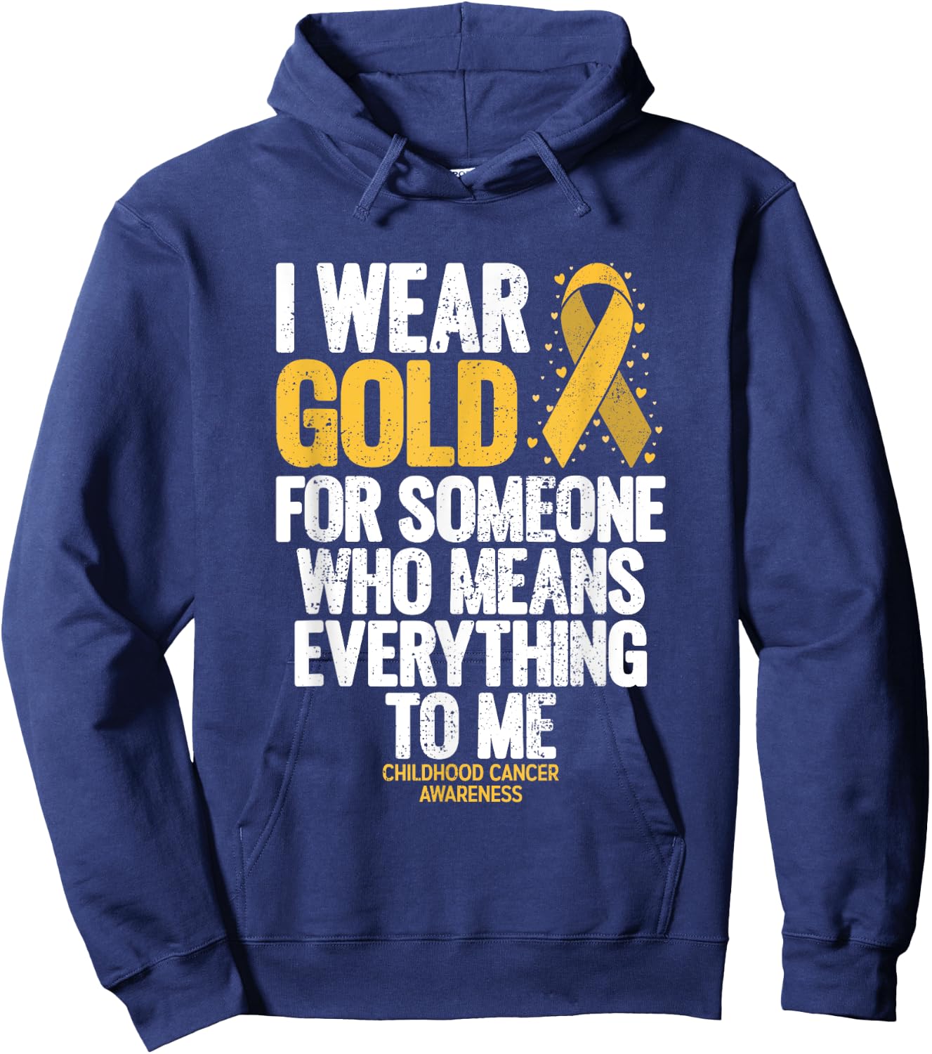 Childhood Cancer Shirt for Family Childhood Cancer Awareness Hoodie - Hoodie | Navy