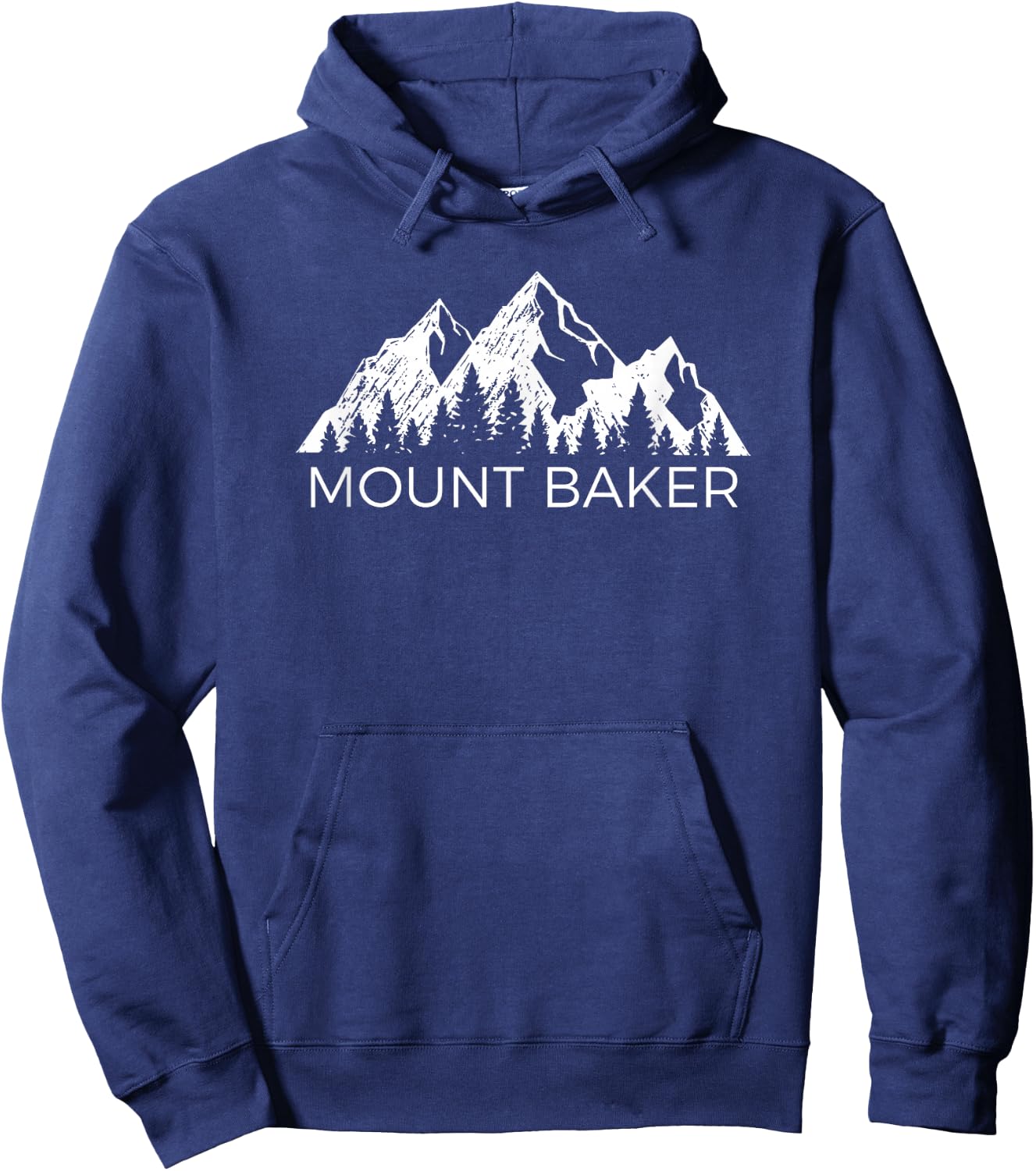 Mount Baker | Cool Mt Baker Mountain Shirt Hoodie - Hoodie | Navy