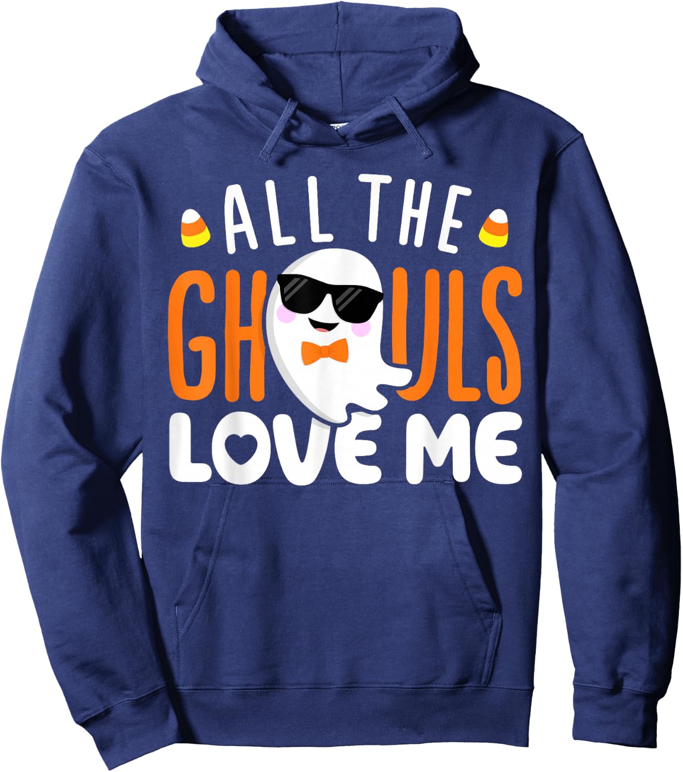 All The Ghouls Love Me Halloween Costume Toddler Boy Men Hoodie - Hoodie | Navy
