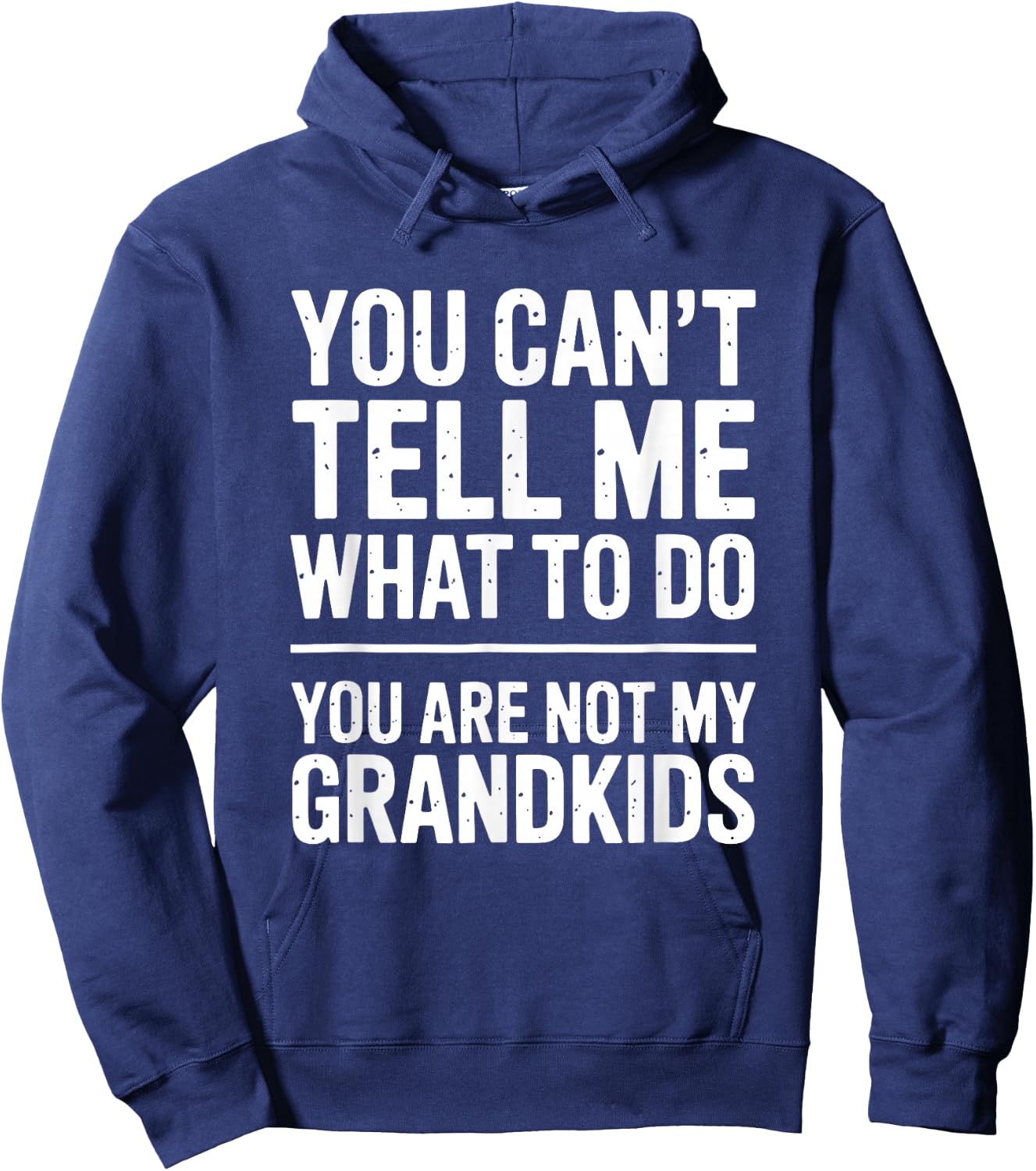 Funny You Cant Tell Me What to Do Grandkids Saying Hoodie - Hoodie | Navy