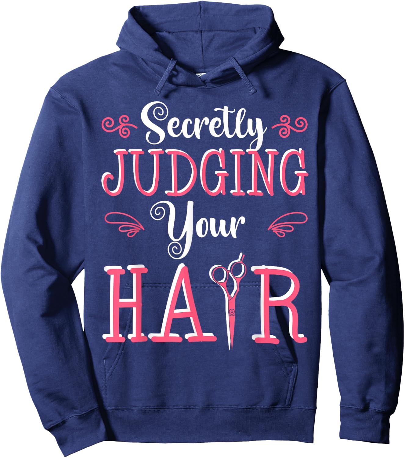 Hairdresser Hairstyle Hairstylist Haircutter Hairdressing Hoodie - Hoodie | Navy