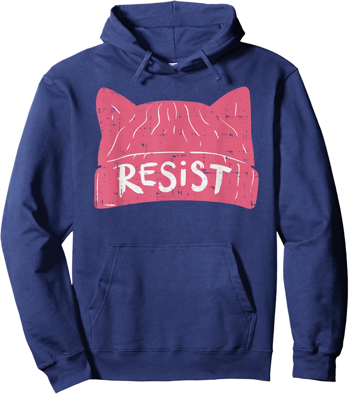 March Shirt Resist Pink Cat Hat January 19 2019 Hoodie - Hoodie | Navy