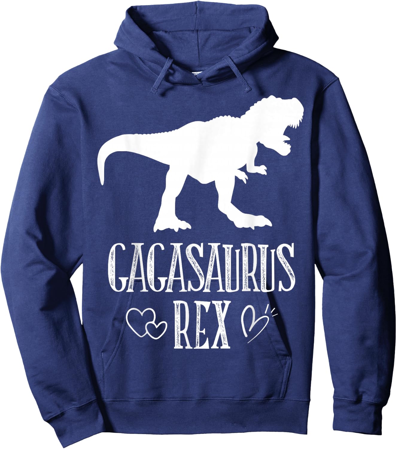 Gaga Saurus Dinosaur Mother Grandma Funny Matching Family Hoodie - Hoodie | Navy