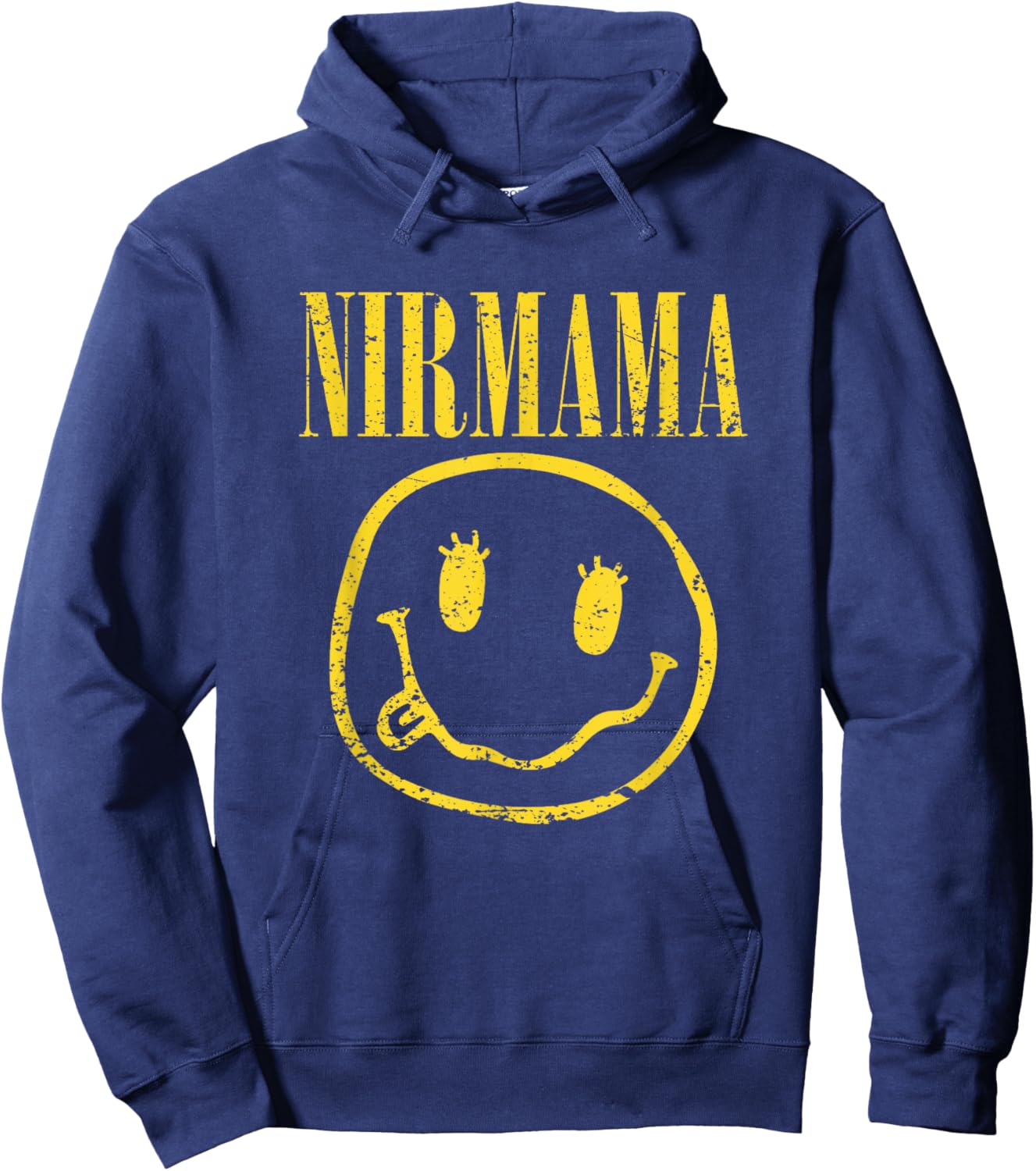 Nirmama Grunge Rock Cool Mom Design 90's Rocker Mom Nirmama Hoodie - Hoodie | Navy