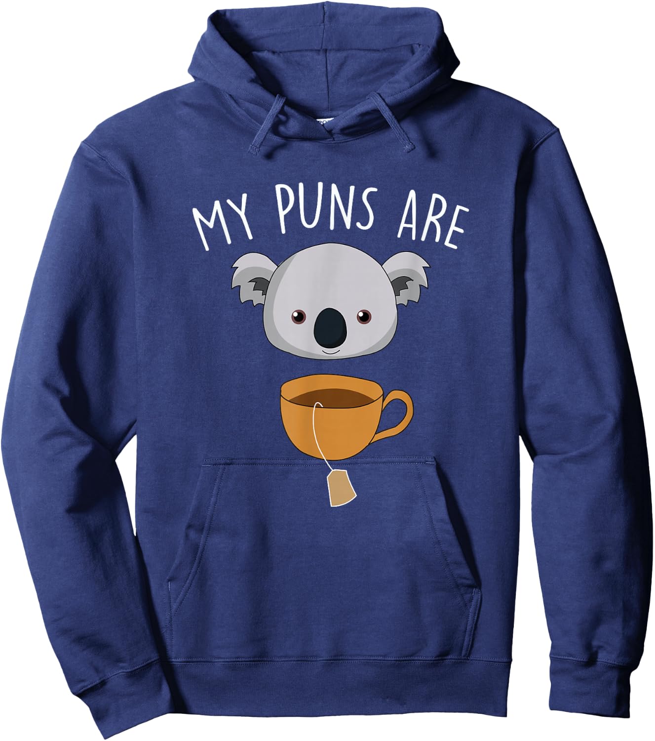 My Puns Are Koala Tea Funny Animal Puns Hoodie - Hoodie | Navy