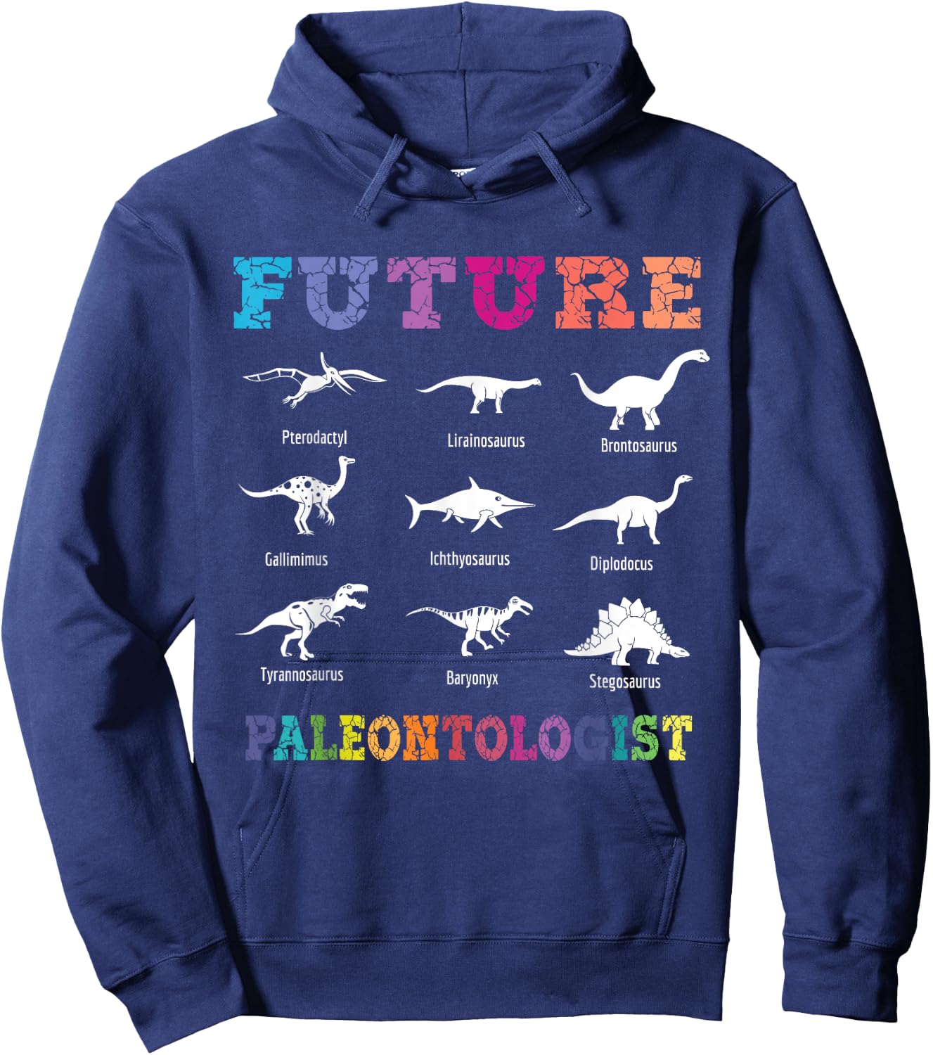 Fossil Hunting Apparel Future Paleontologist Paleontology Dinosaurs Lover -Adults, -Kids Black Short Sleeve Hoodie - Hoodie | Navy