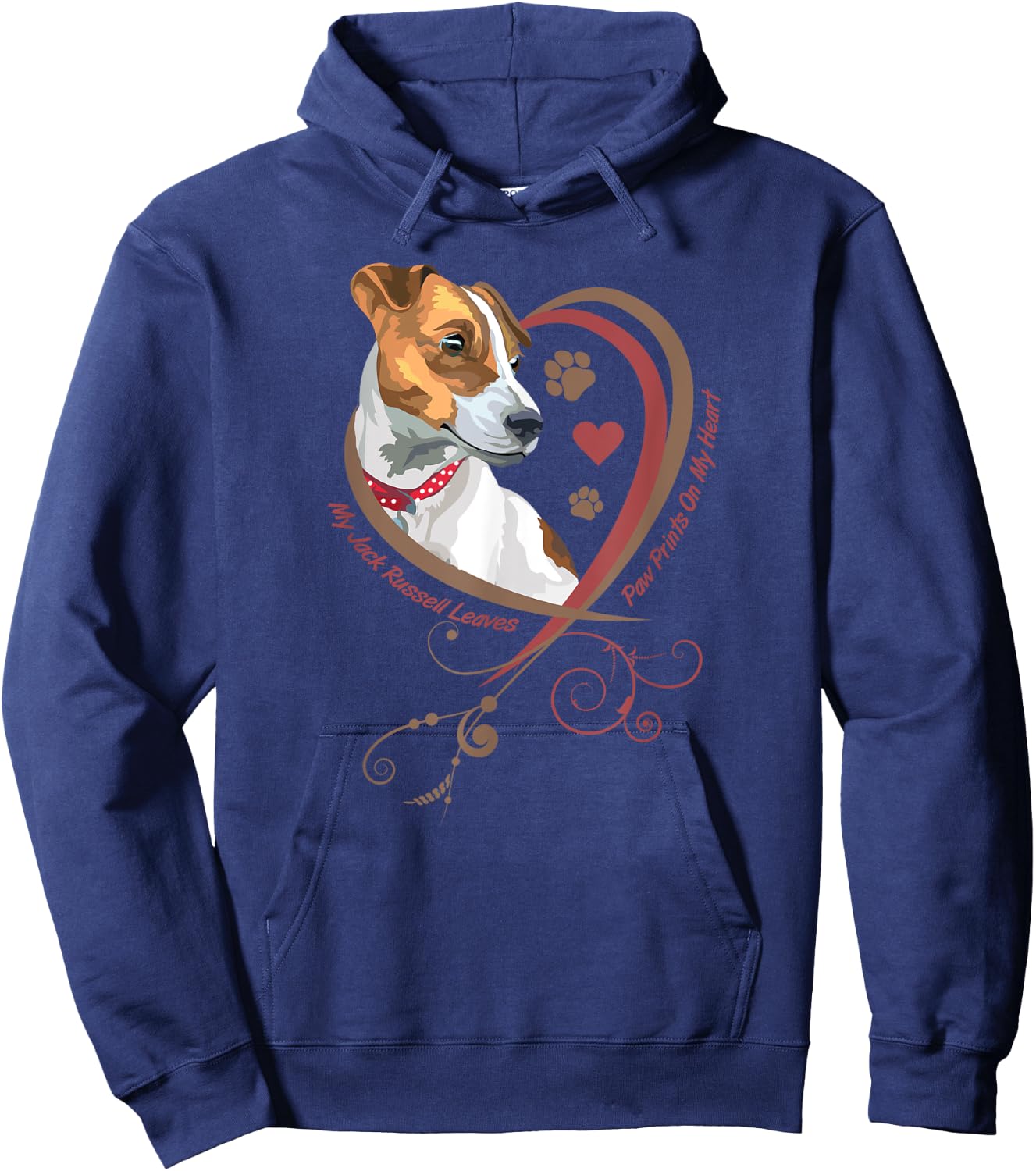 Womans Jack Russell Terrier Shirt Parson Russell Terrier Dog Hoodie - Hoodie | Navy