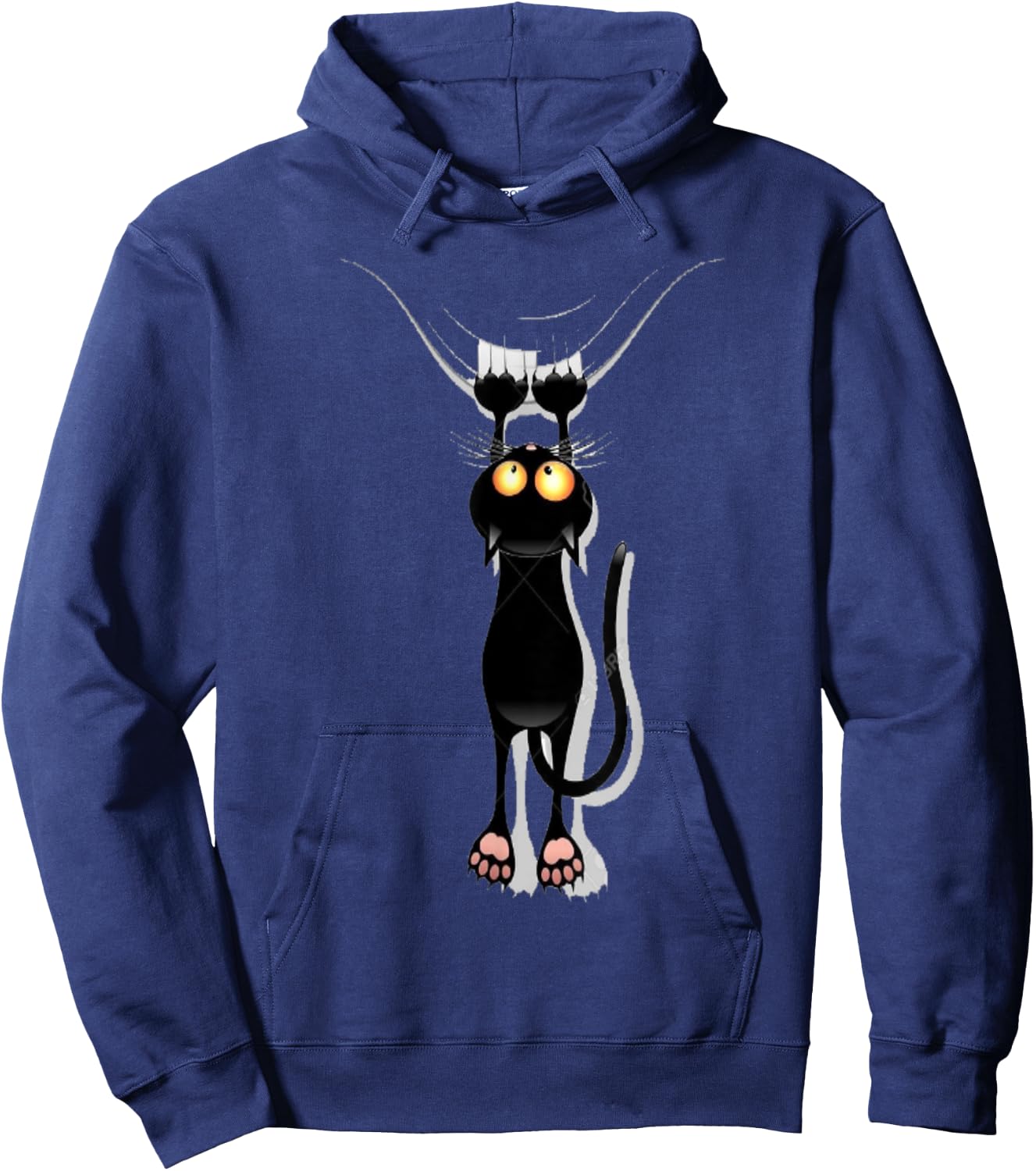 Cat Scratching Hoodie - Hoodie | Navy