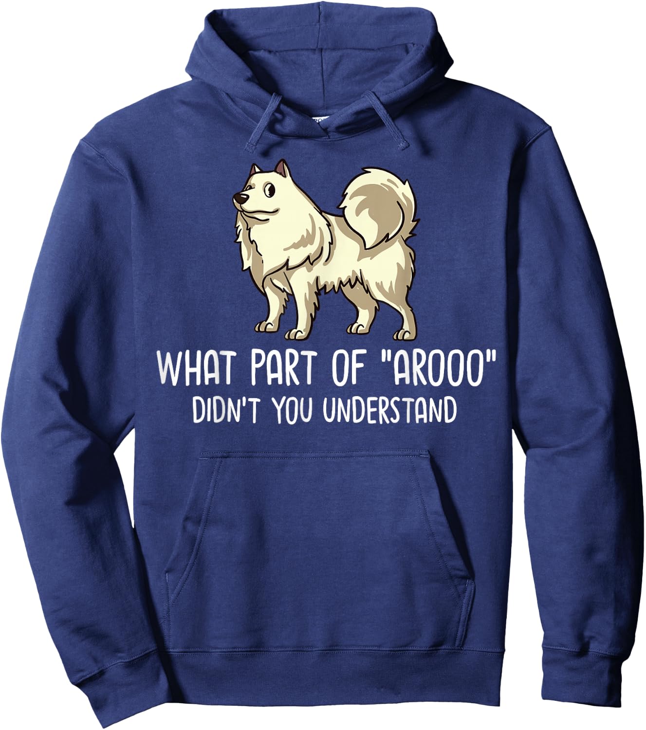 American Eskimo Dog Gift Puppies Owner Lover Hoodie - Hoodie | Navy