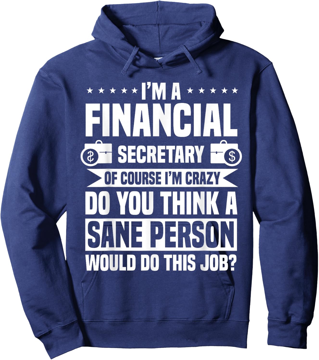 Financial Secretary Administrative Finance Officer Staff Hoodie - Hoodie | Navy