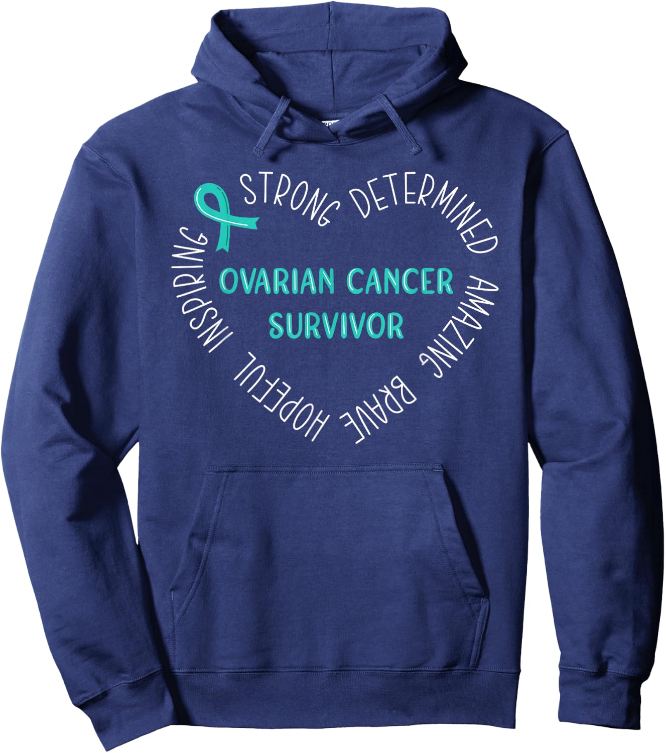 Ovarian Cancer Survivor Hoodie - Hoodie | Navy