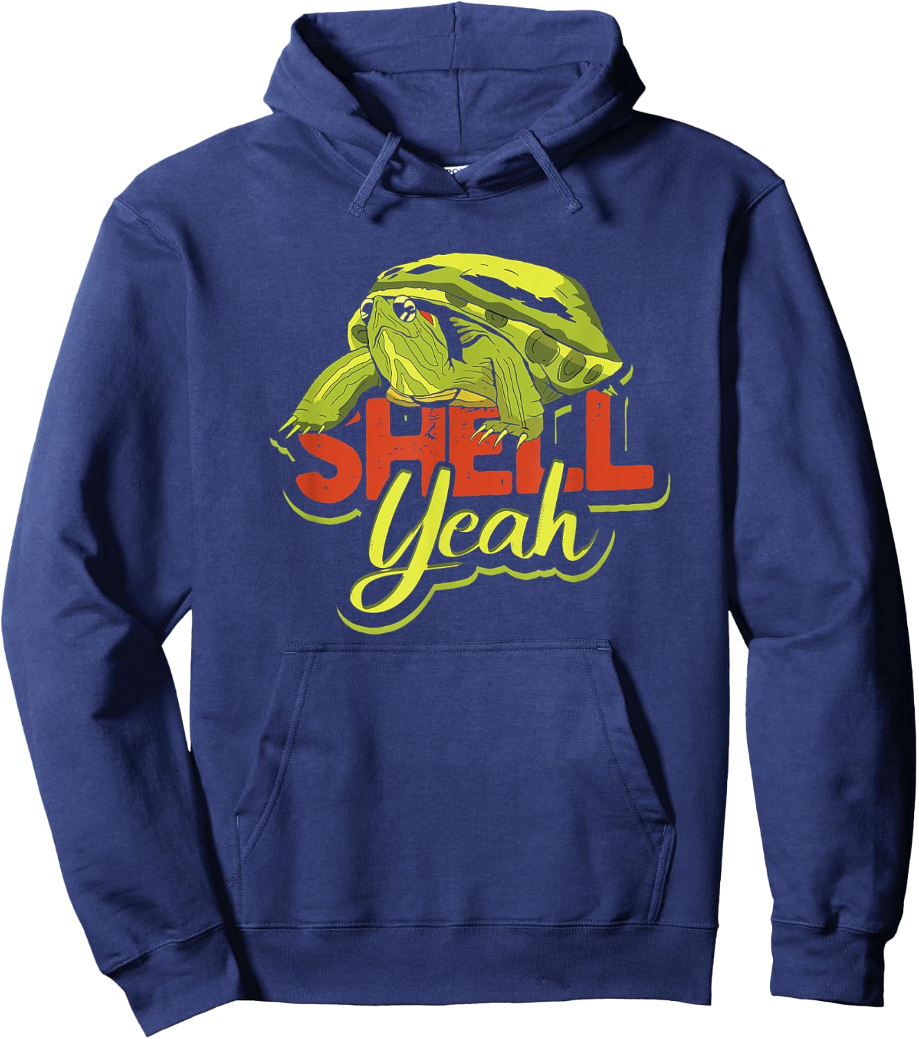 Shell Yeah - Cute Tortoise and Sea Turtle Lover Hoodie - Hoodie | Navy