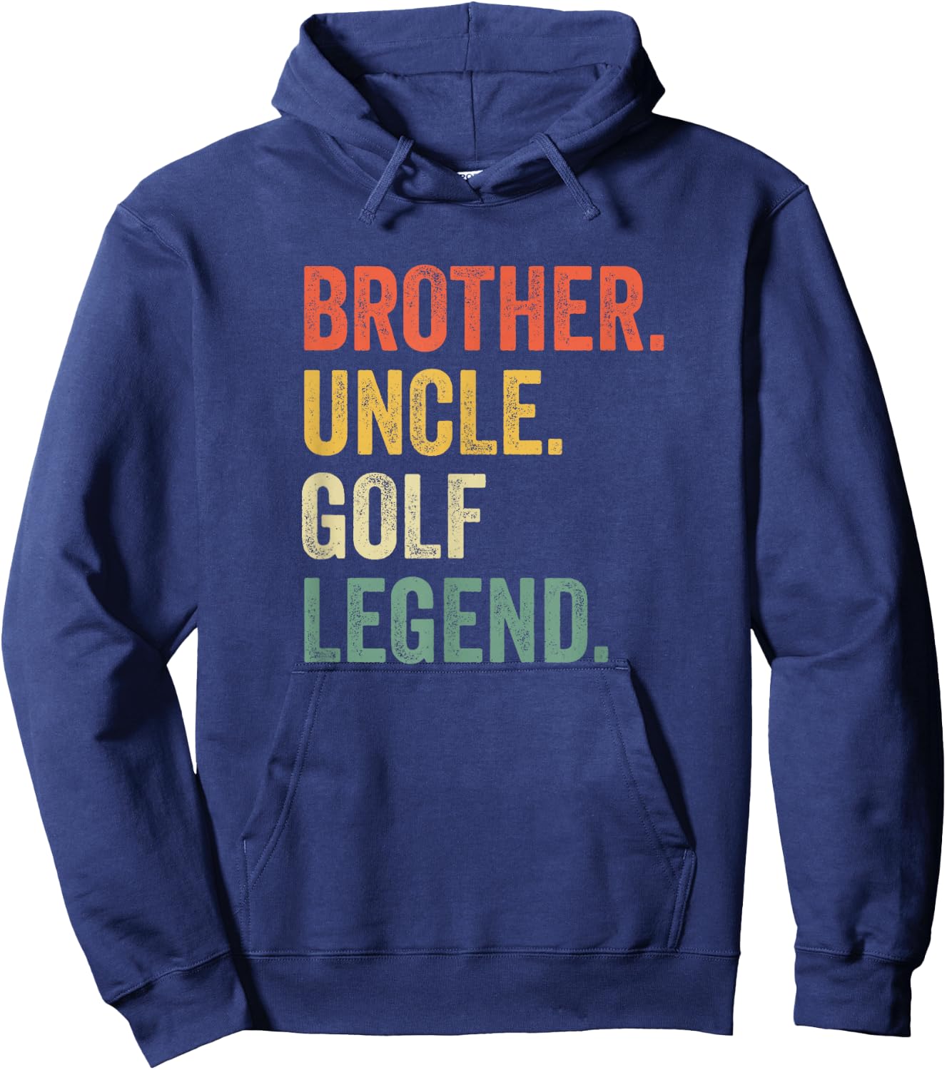 Funny Golfer Brother Uncle Golf Legend Golfing Vintage Hoodie - Hoodie | Navy