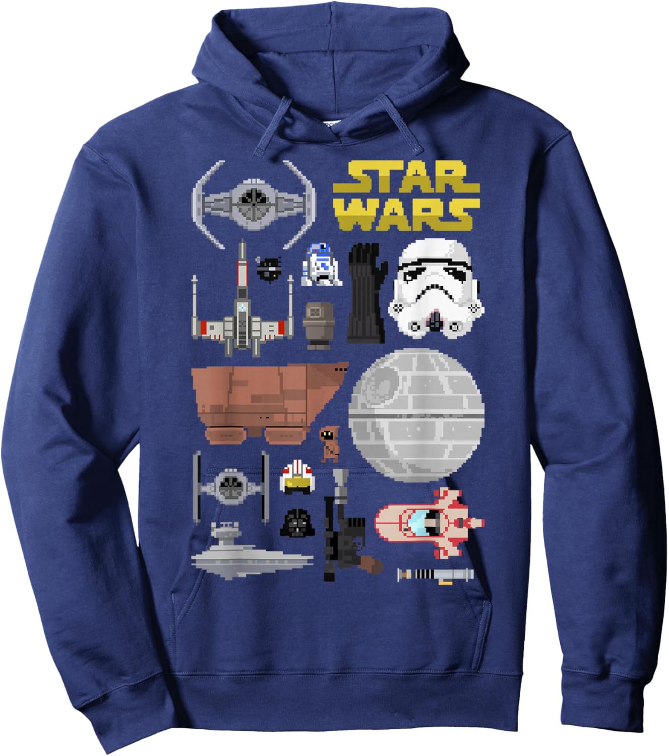Star Wars Pixel Icon Set Hoodie - Hoodie | Navy