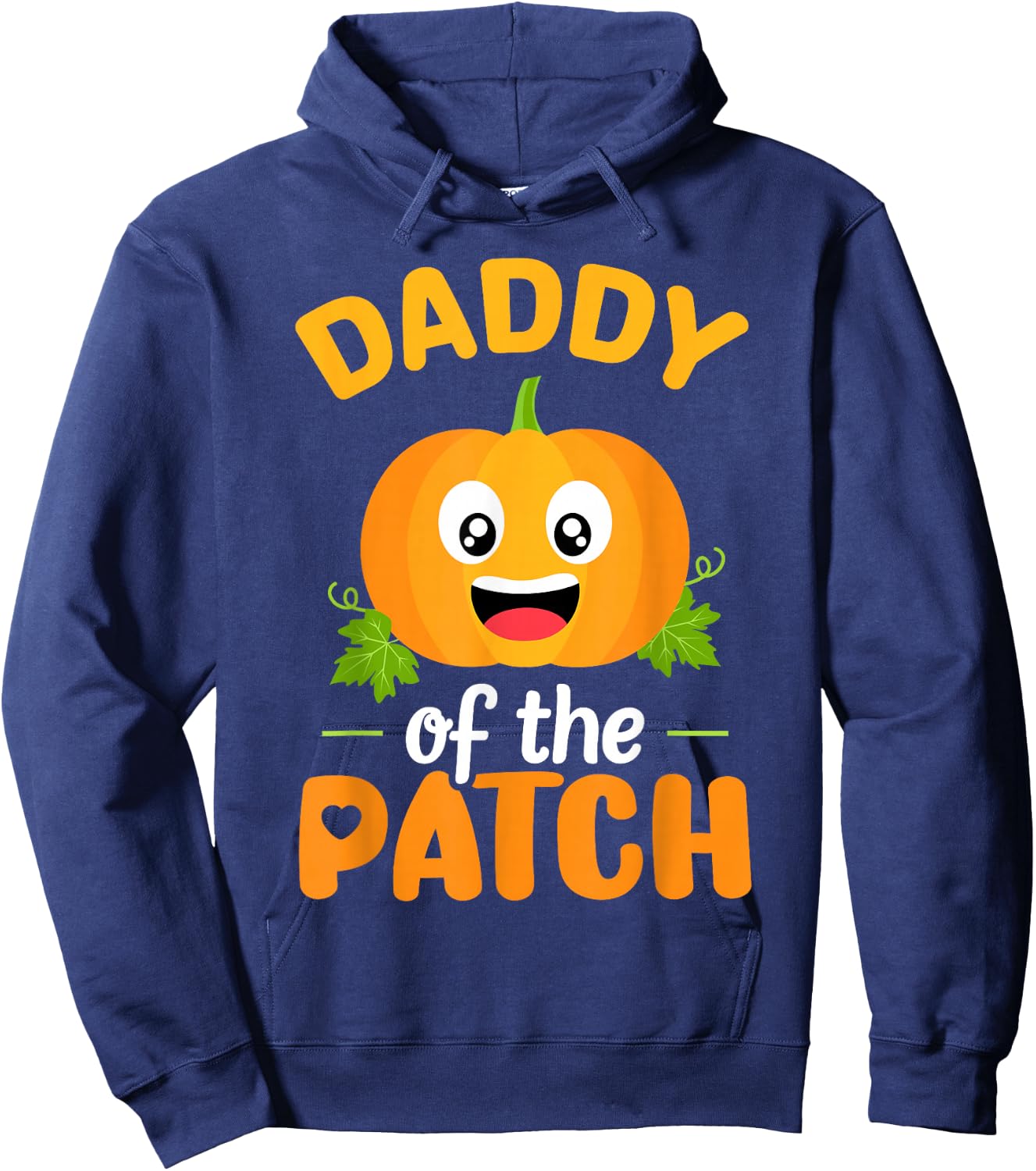 Daddy of The Patch Pumpkin Dad Halloween Family Matching Hoodie - Hoodie | Navy