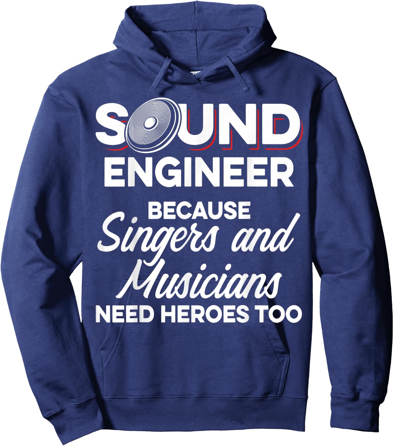 Studio Audio Engineer Musician Sound Guy Tech Hoodie - Hoodie | Navy