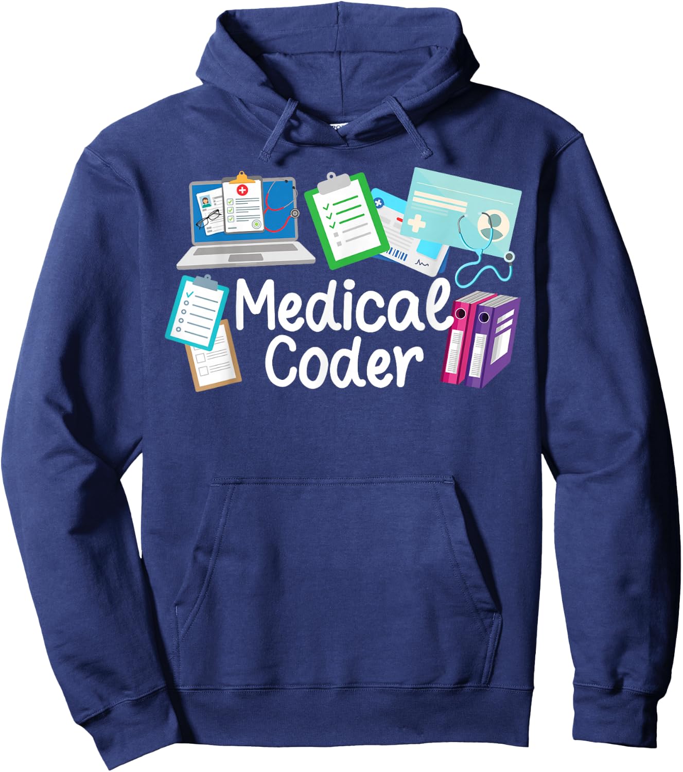 Medical Coder Medical Coding Best Medical Coders Hoodie - Hoodie | Navy