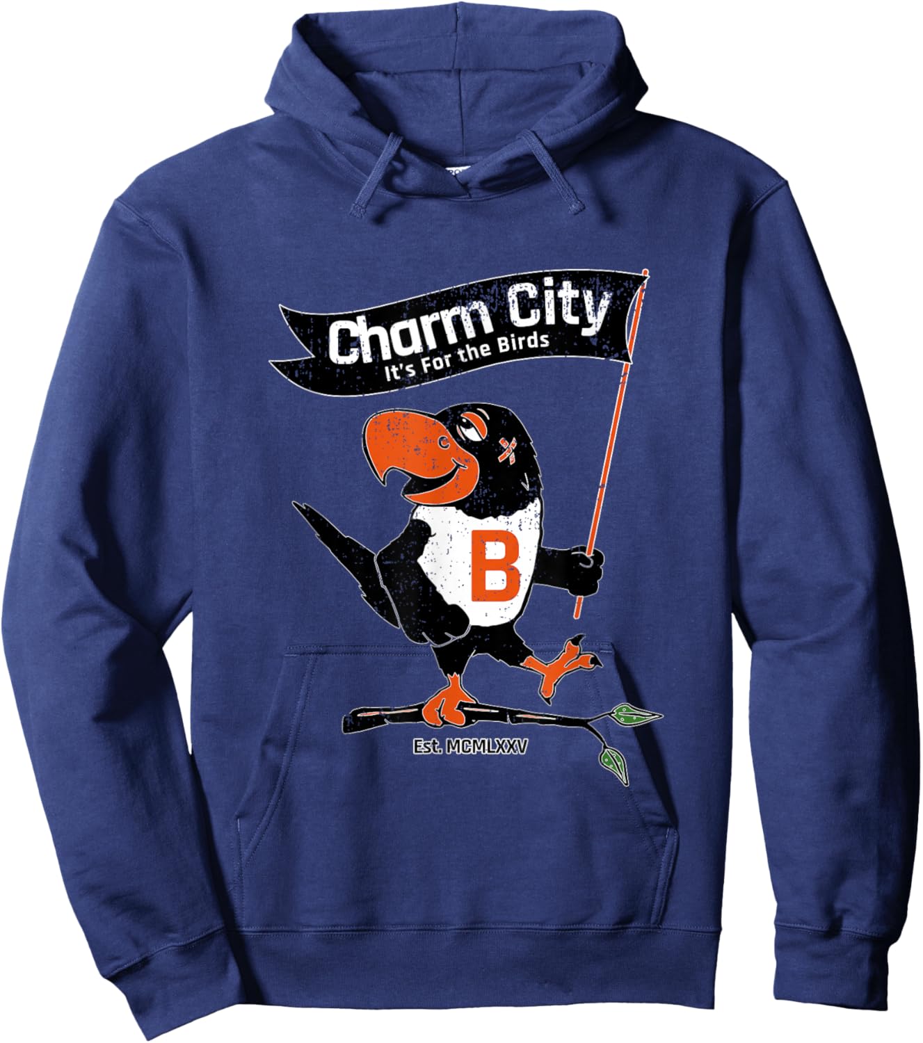 Baltimore Birds Maryland Charm City Pride Novelty Hoodie - Hoodie | Navy