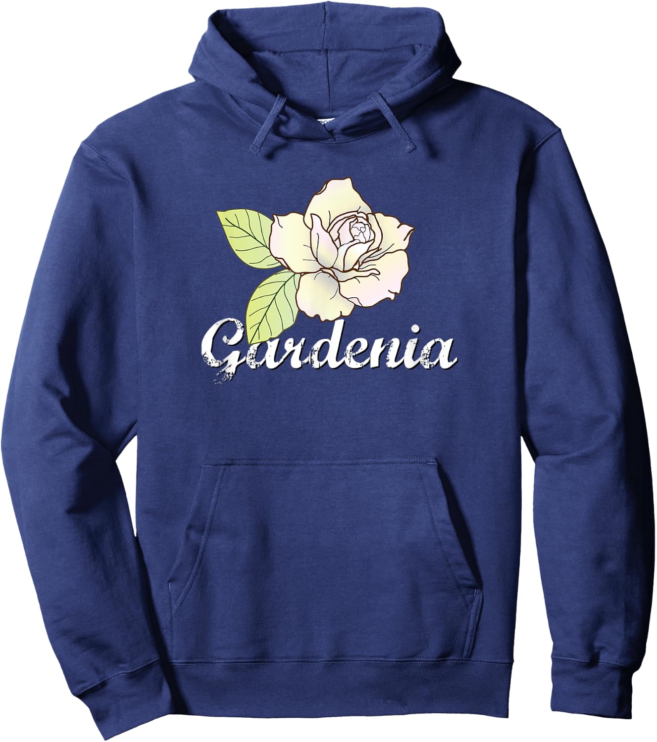 Cute Gardenia Flower Shirt, Gardening Gift, Garden T Shirt Hoodie - Hoodie | Navy