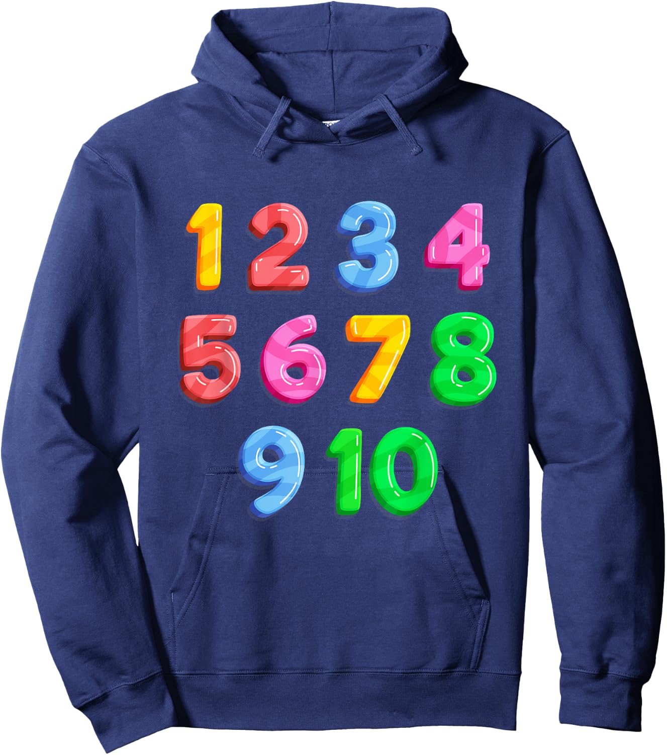 Math Numbers Learning | Best Preschool Education Gift Hoodie - Hoodie | Navy